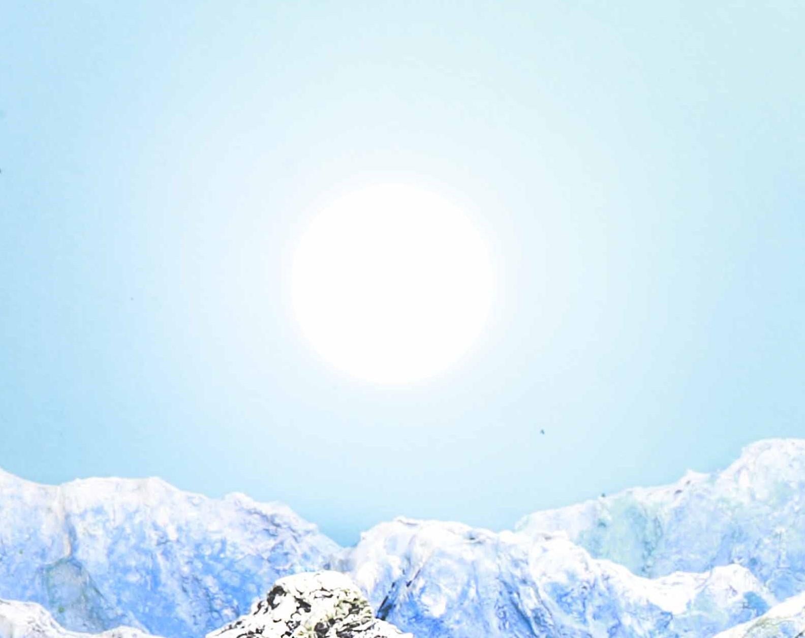 « River Delta and Mountains (3/5) » (2019) de Stephen Dorsett, photo à l'acrylique en vente 1
