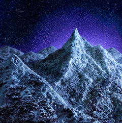 Mountain Range at Night