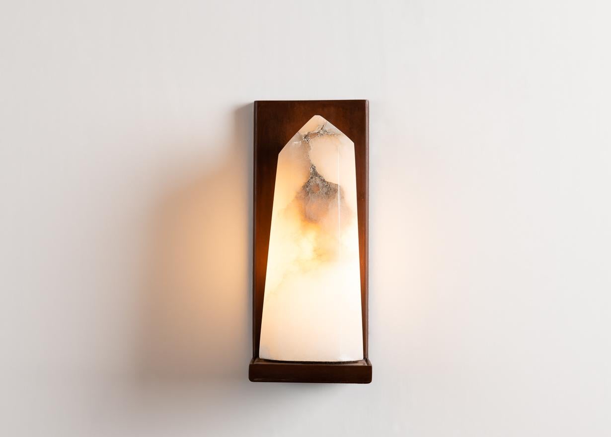 American Stephen Downes, Contemporary Alabaster Sconce, United States, 2016