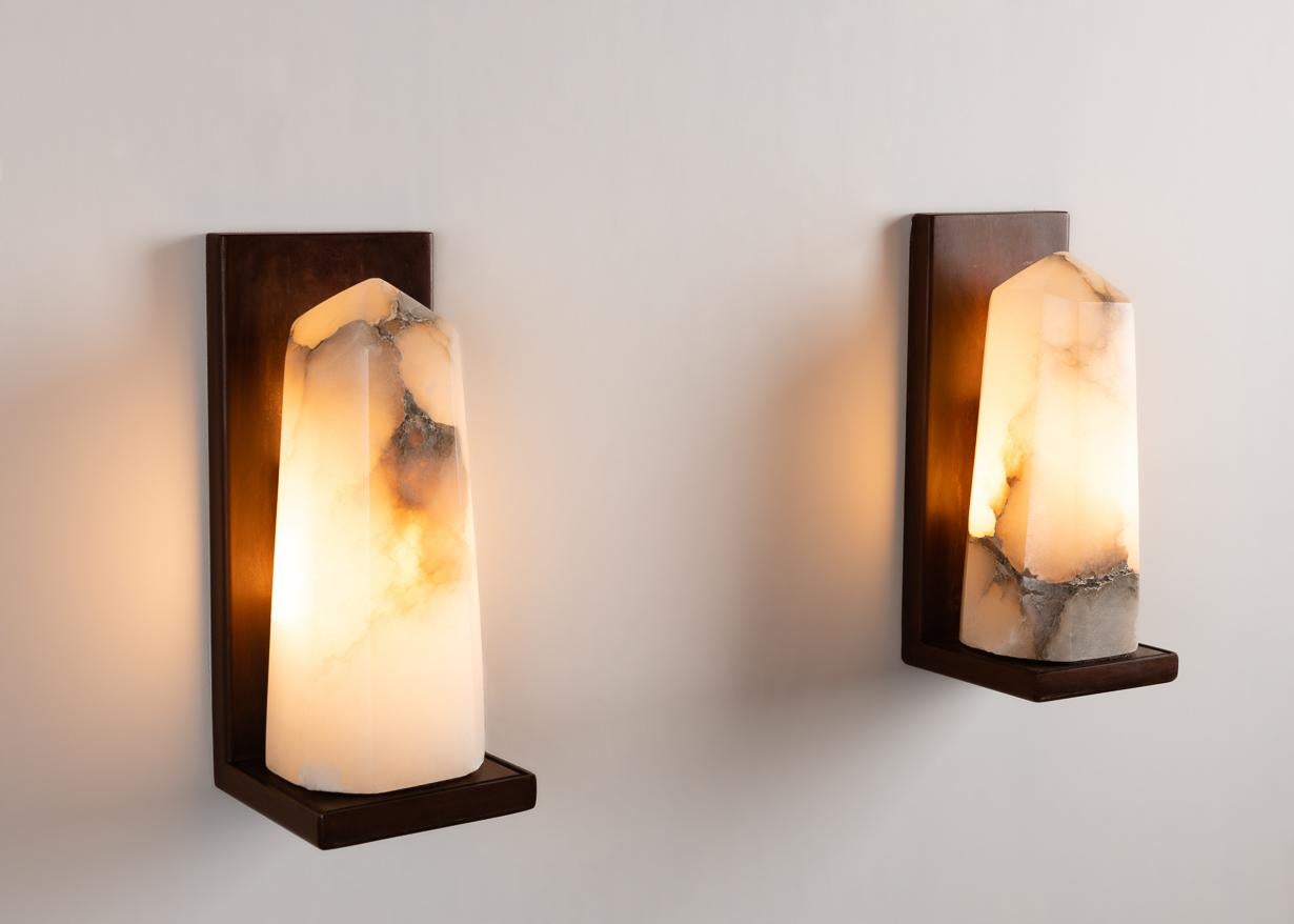 Stephen Downes, Contemporary Alabaster Sconce, United States, 2016 1