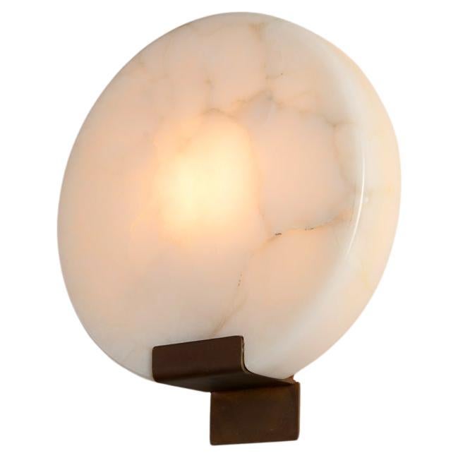 Stephen Downes, "Moon" Polished Alabaster Sconce, United States, 2014 For Sale