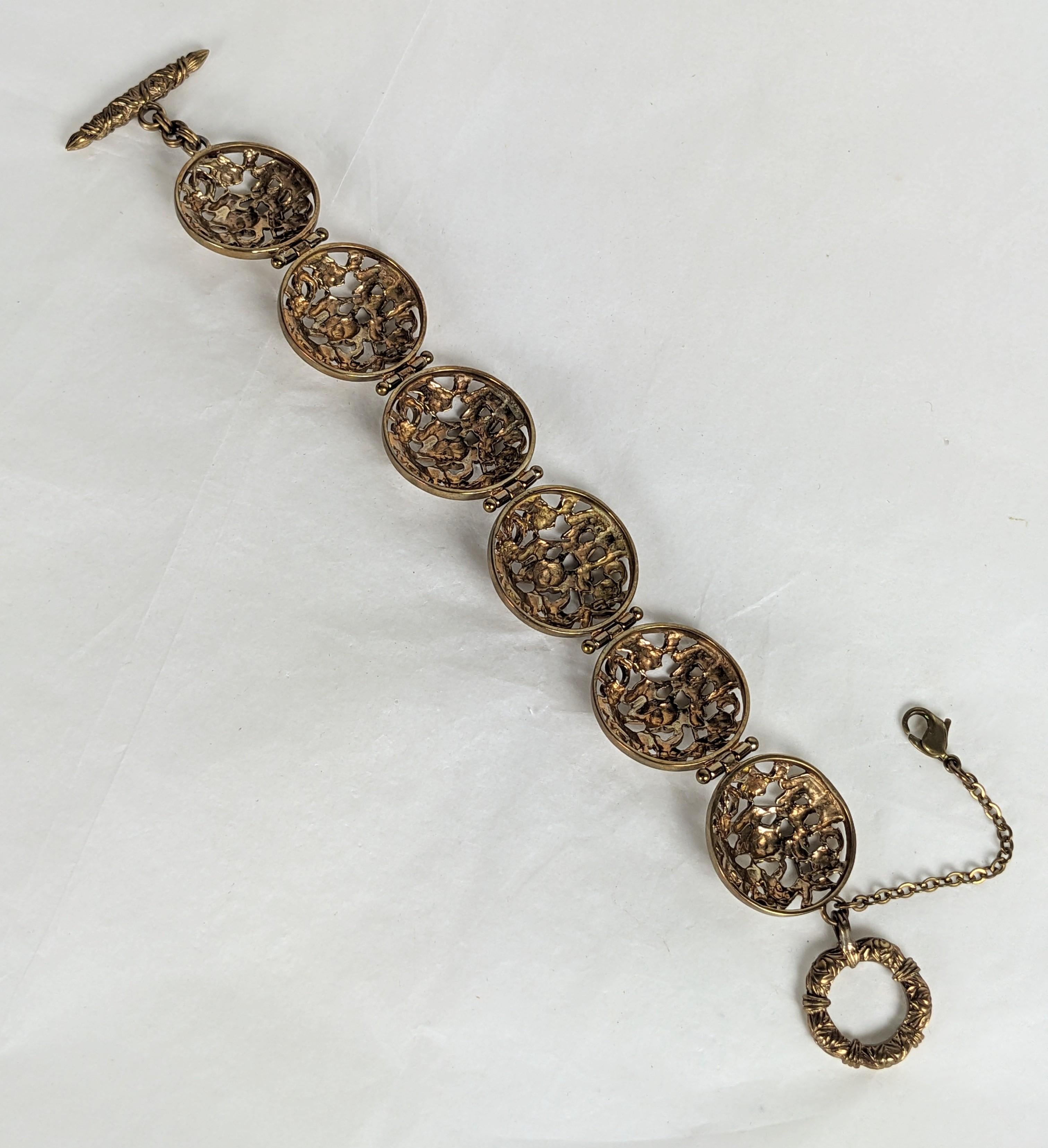 Artisan Stephen Dweck - Bracelet à maillons floraux en vente