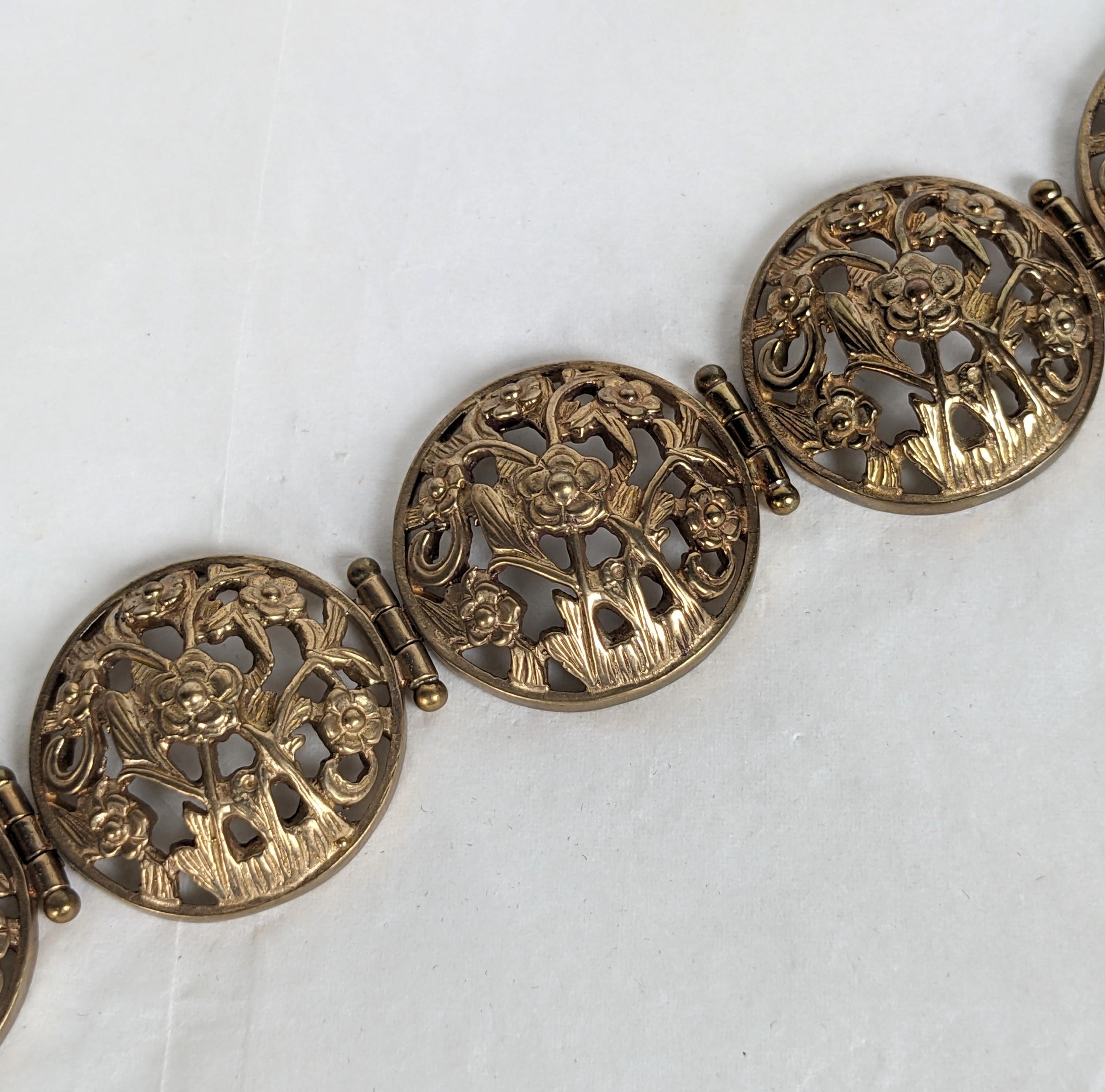 Stephen Dweck - Bracelet à maillons floraux Bon état - En vente à New York, NY