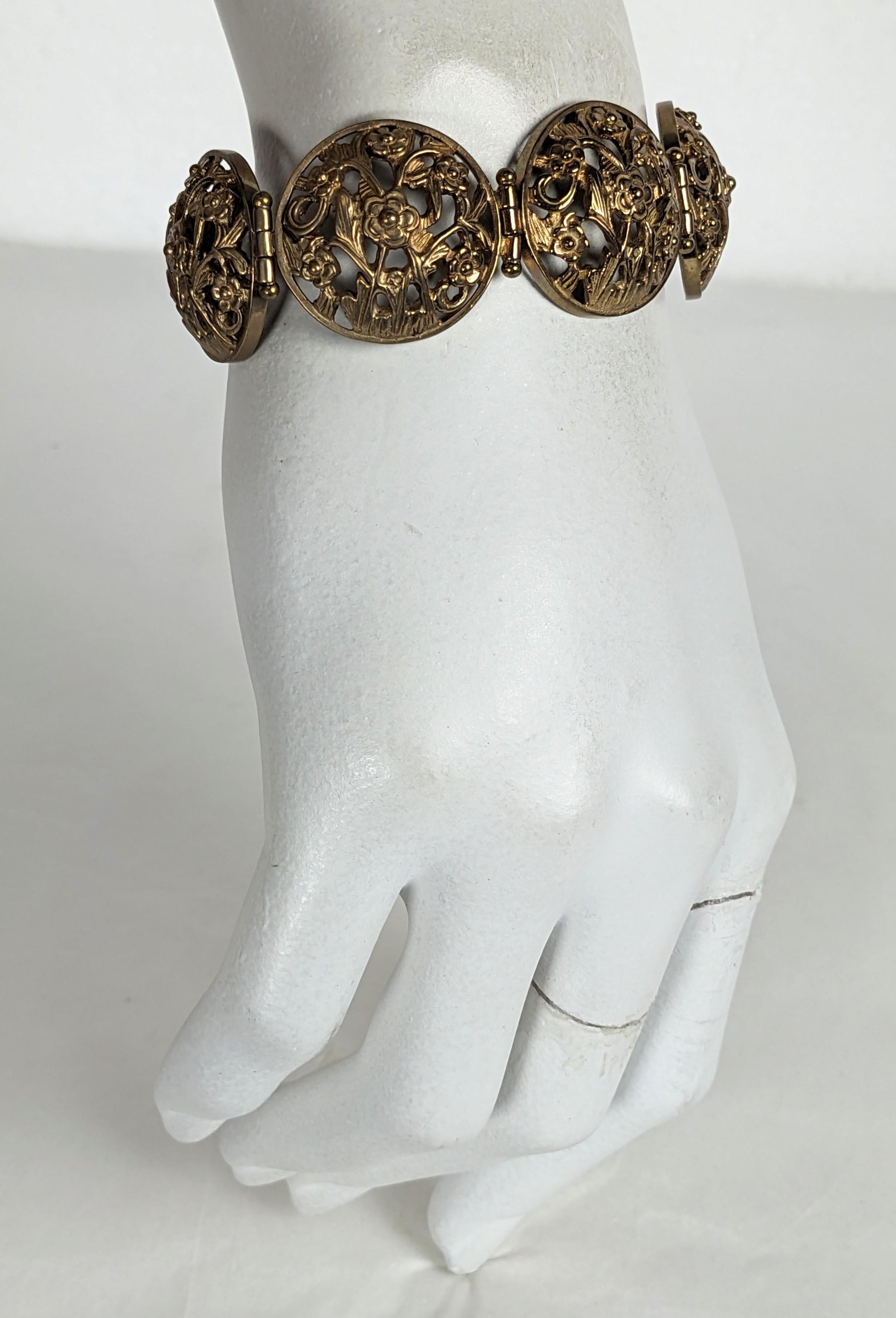 Stephen Dweck - Bracelet à maillons floraux en vente 1