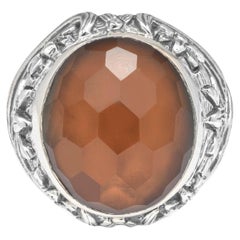 Stephen Dweck Garden Of Stephen S. Silver & Smoky Quartz Ring Sz 7.25