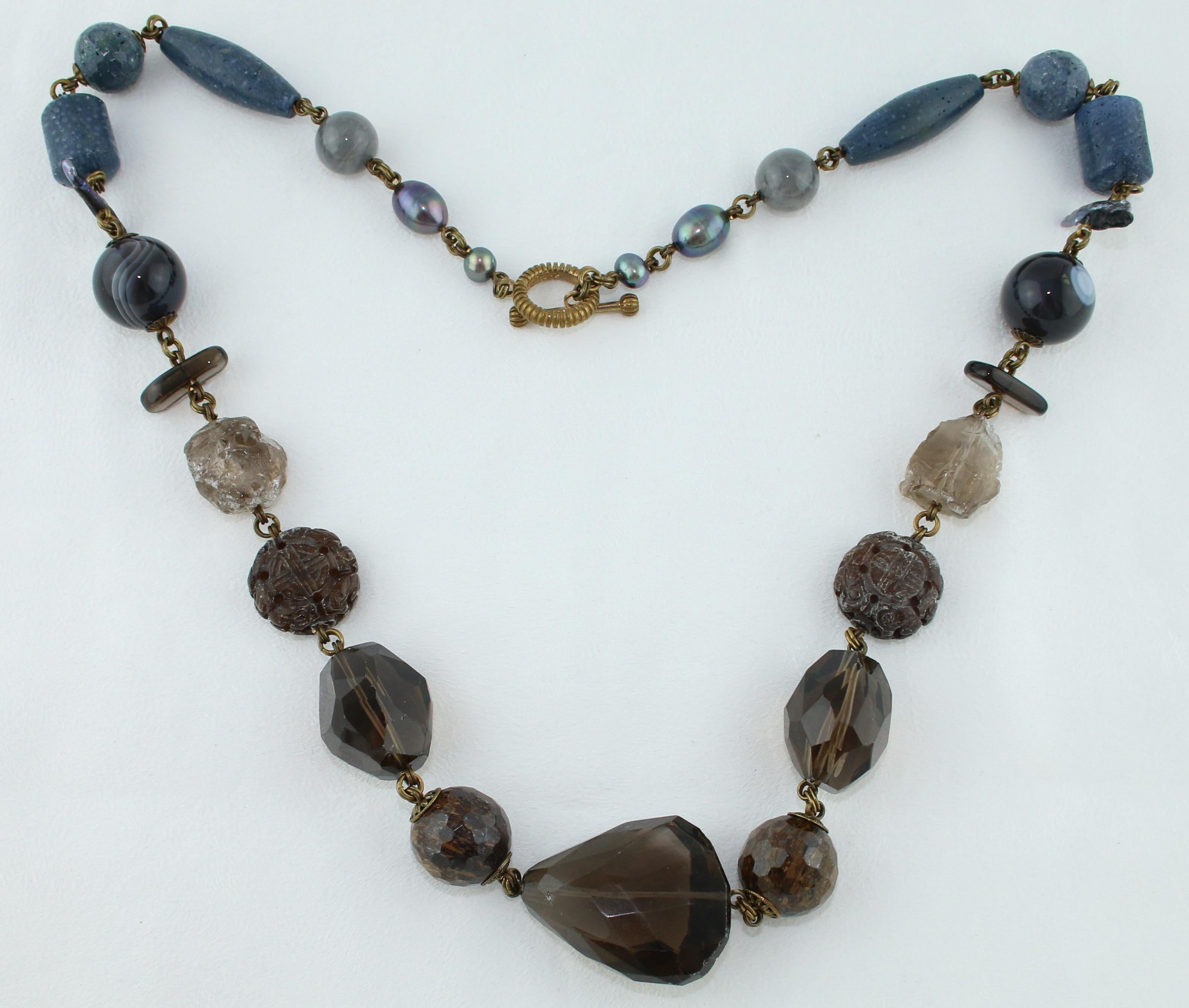 blue coral necklace