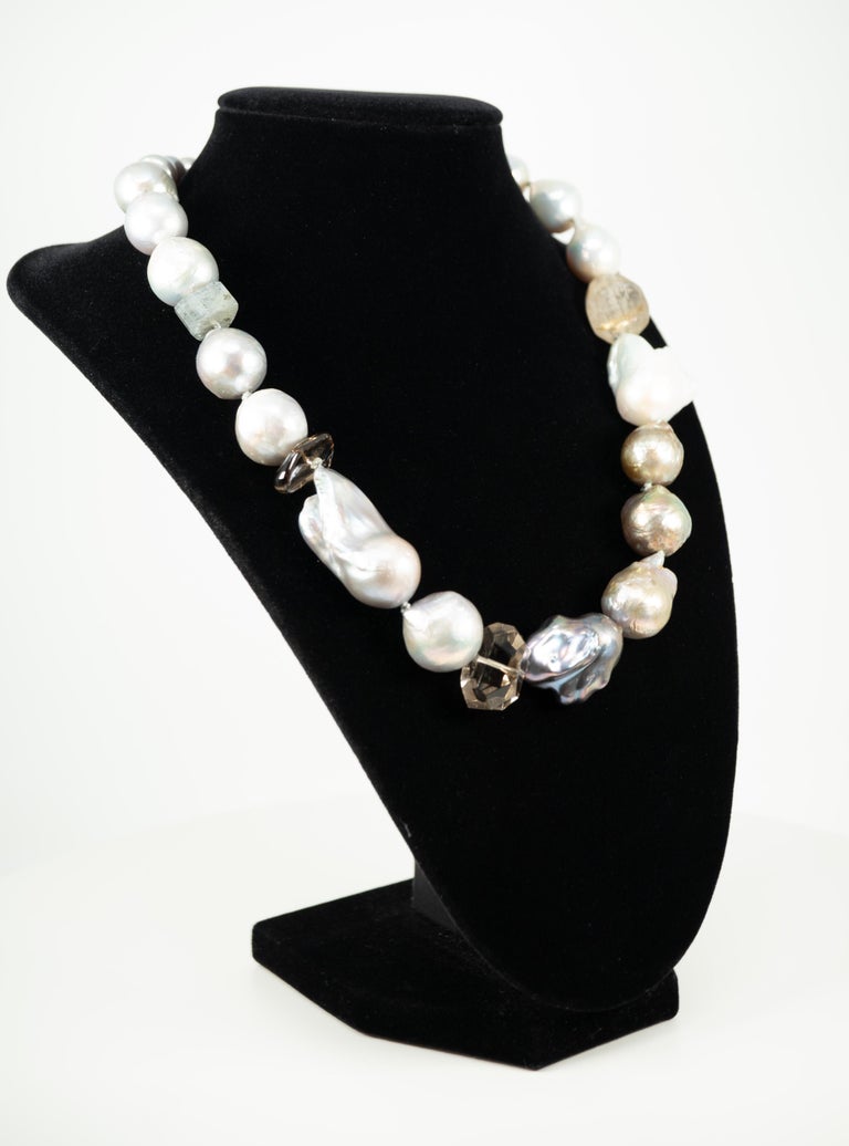 Stephen Dweck Pearl Quartz Necklace For Sale at 1stDibs