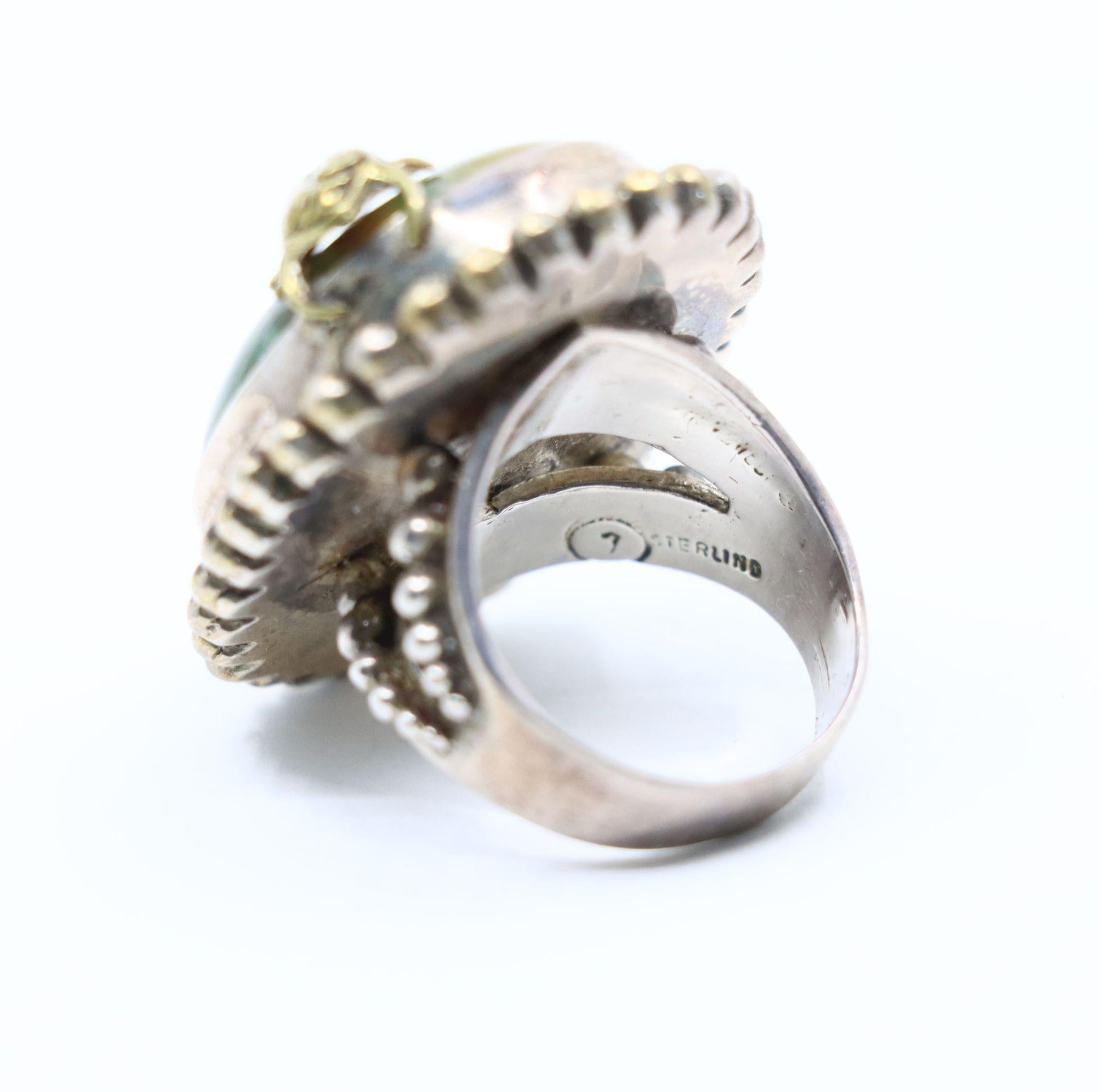 Stephen Dweck Sterling Edelstein Adam Käfer Ring im Angebot 6
