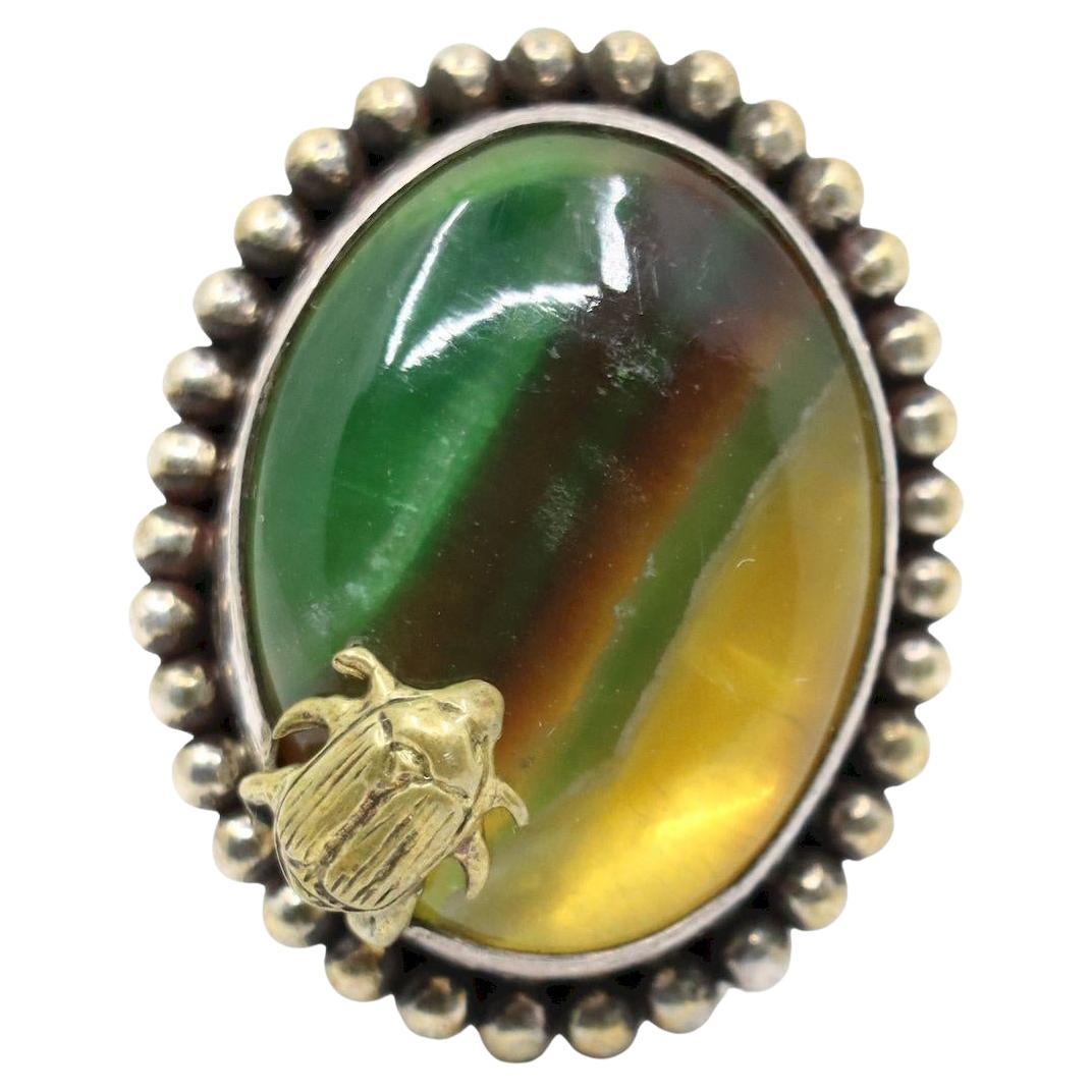 Stephen Dweck Sterling Edelstein Adam Käfer Ring im Angebot