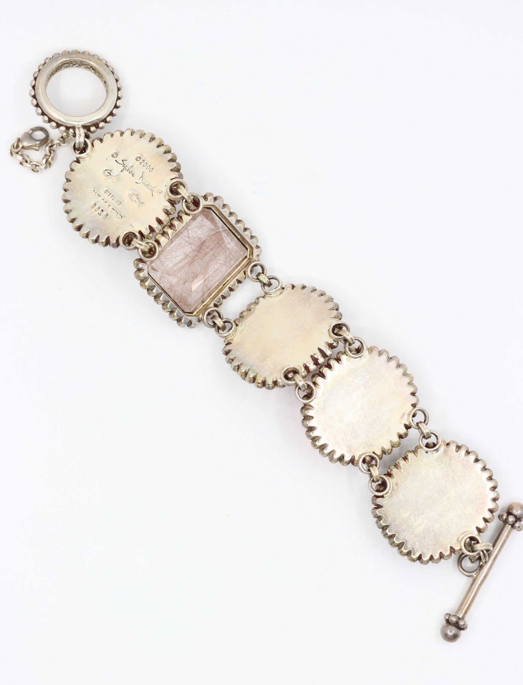 Stephen Dweck Sterling Multistone Station Armband im Angebot 6