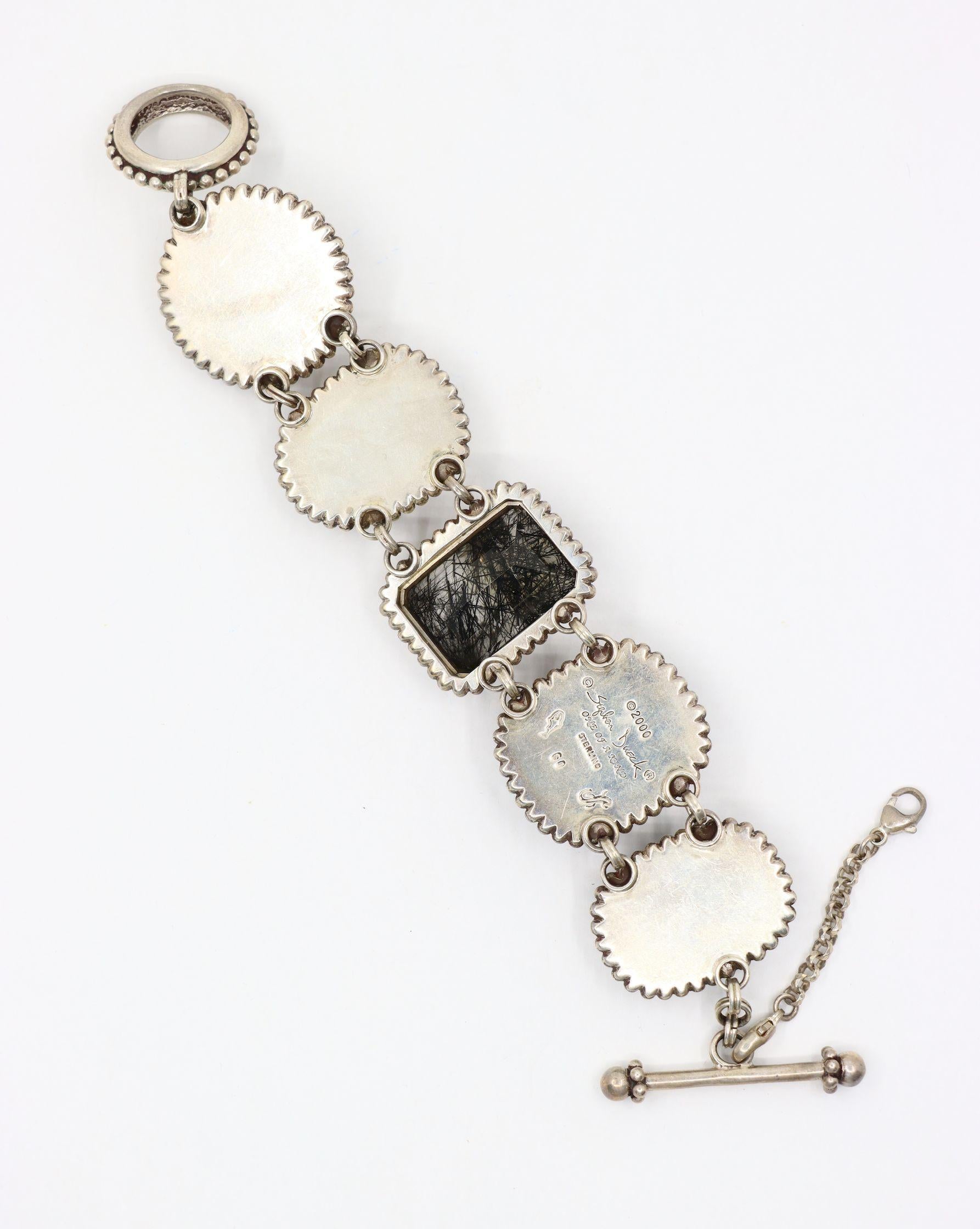 Stephen Dweck Sterling Multistone Station Armband im Angebot 7