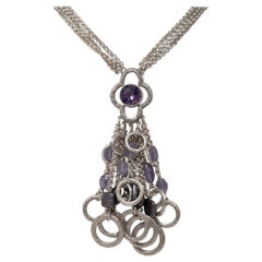 Stephen Dweck Sterling Silver Amethyst Necklace