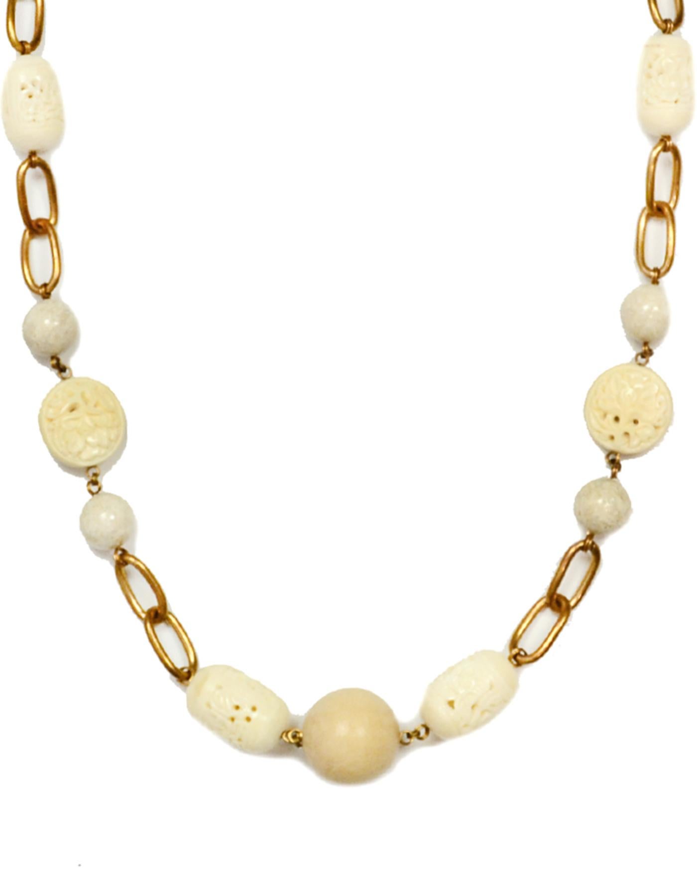 Stephen Dweck White Agate and Wood Chain Link 37