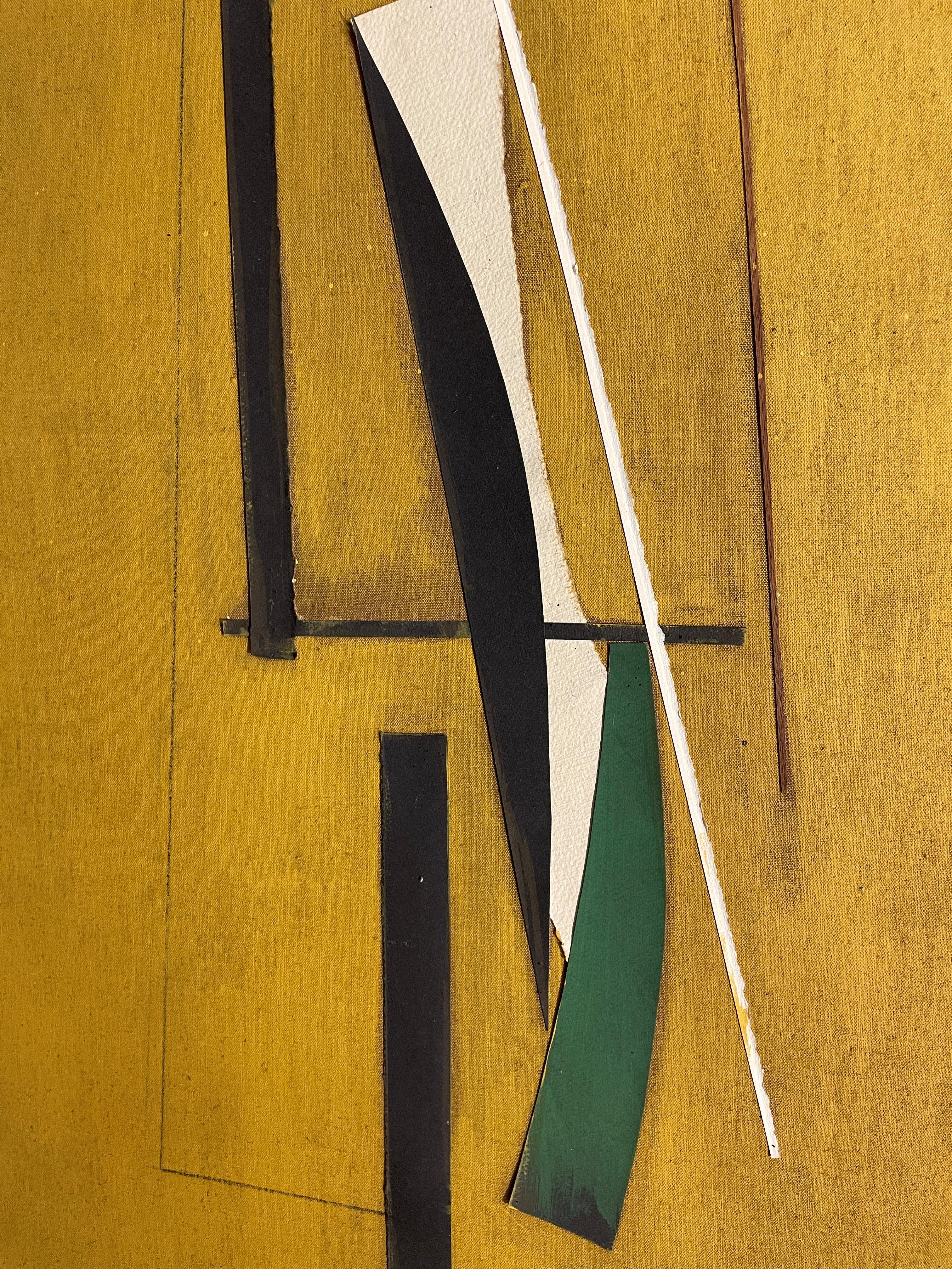 „Ouverture, mit Zypressenformen“ Stephen Edlich, Abstraktes geometrisches Gemälde im Angebot 2