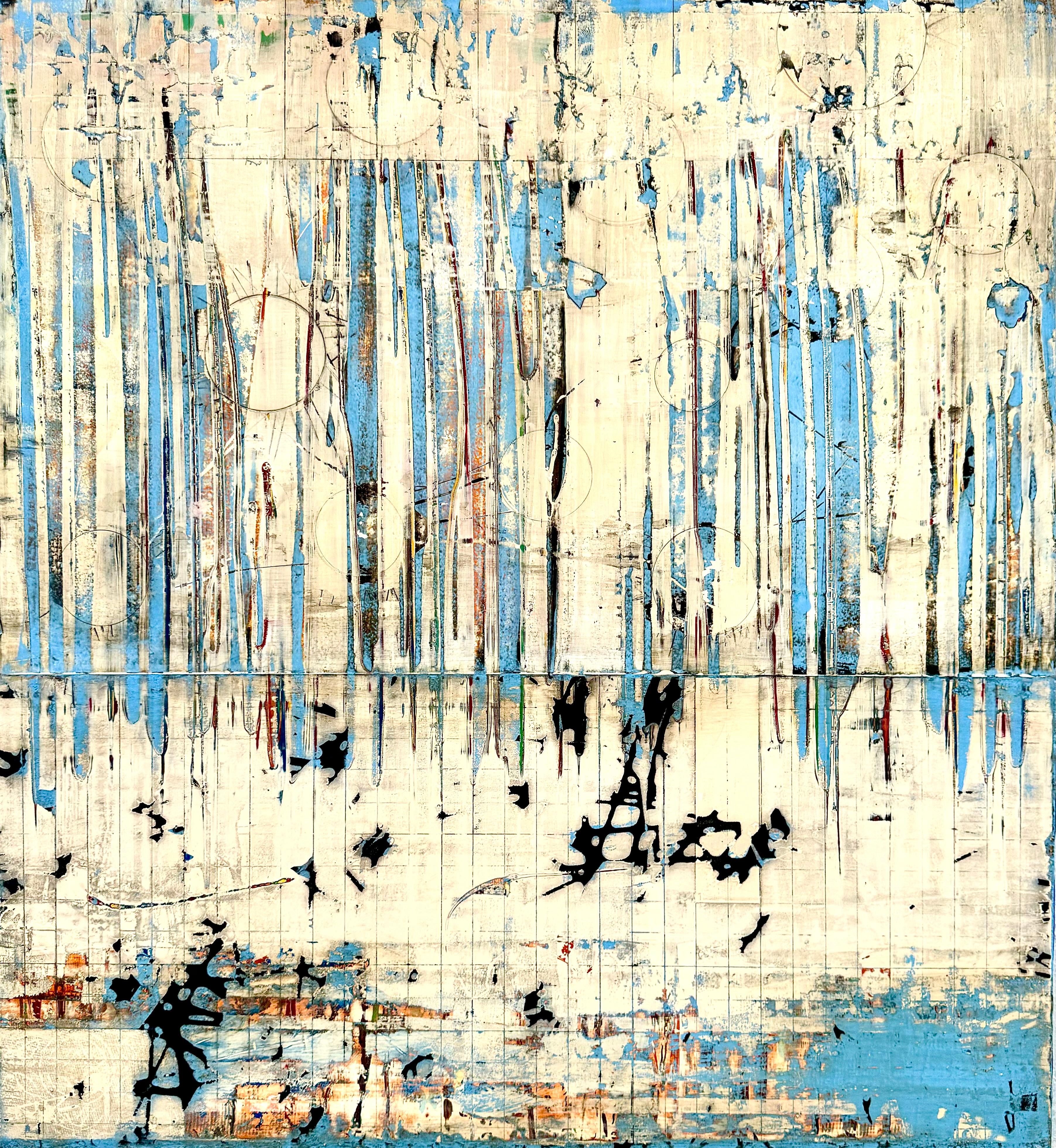 Abstract Painting Stephen Foss - Après la pluie vient le chardon