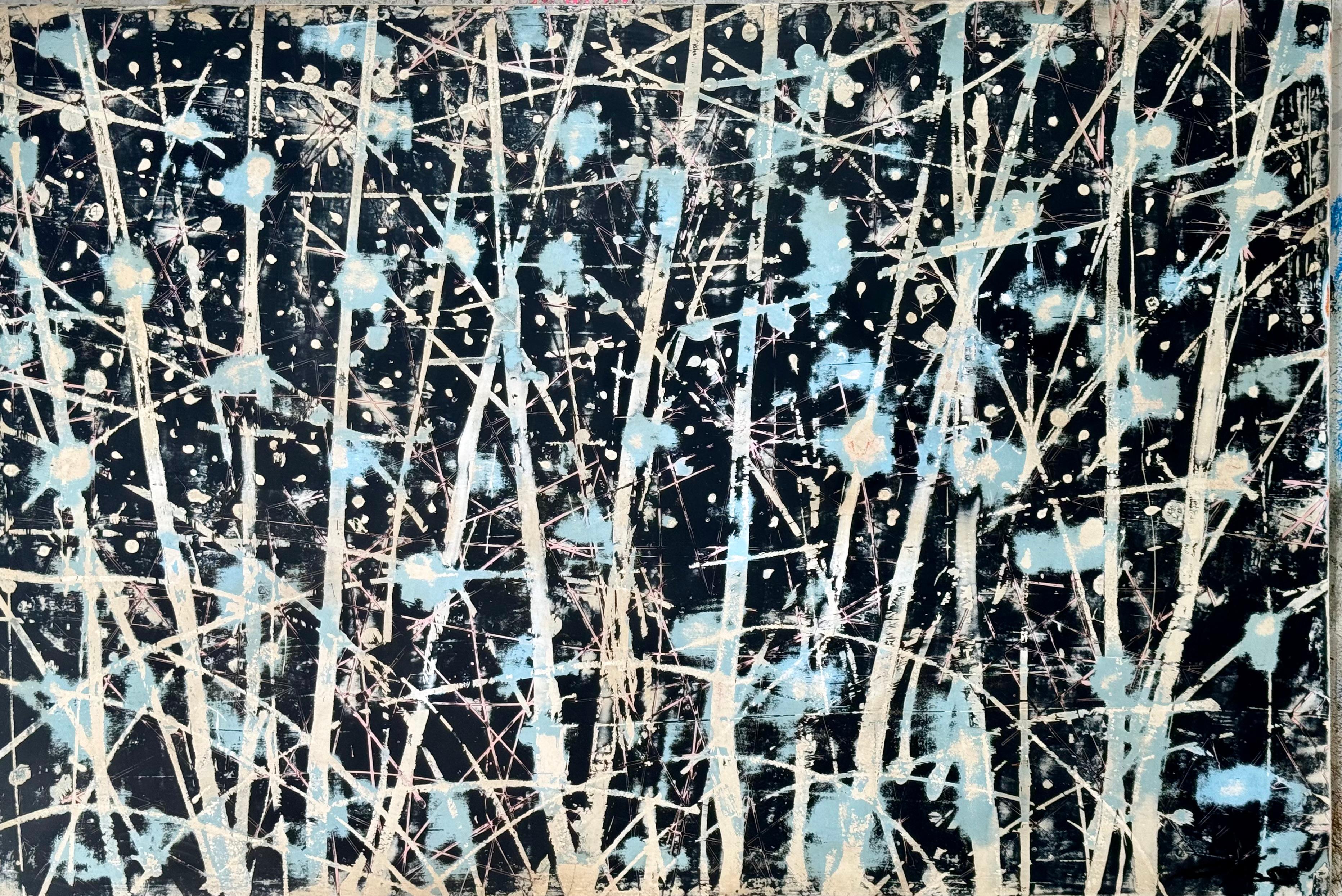 Stephen Foss Abstract Painting - Another Winter Is Coming