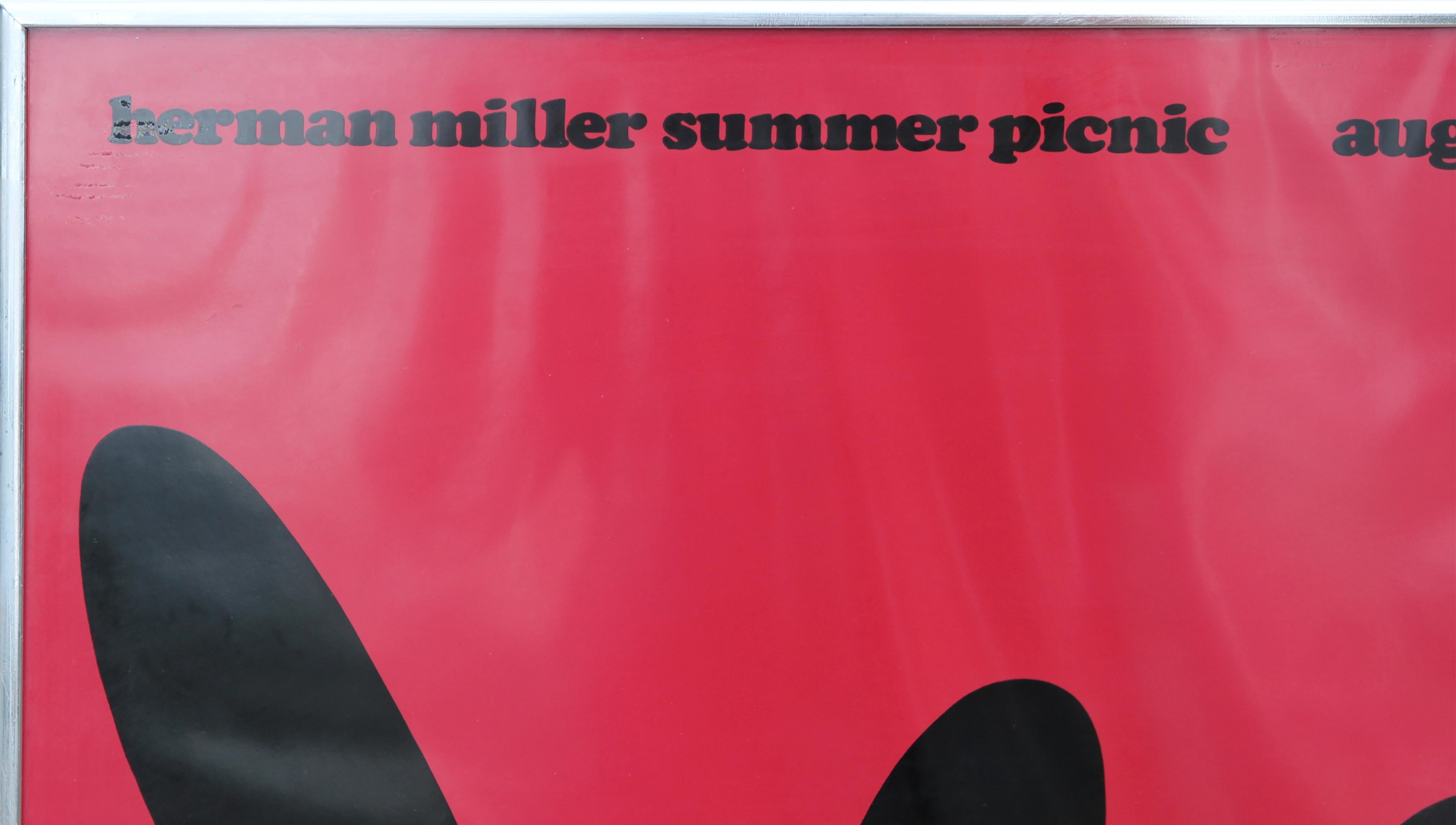Herman Miller Sommerpicnic, 20. August 1971 - Wassermelonen-Raumteilerdruck  – Print von Stephen Frykholm
