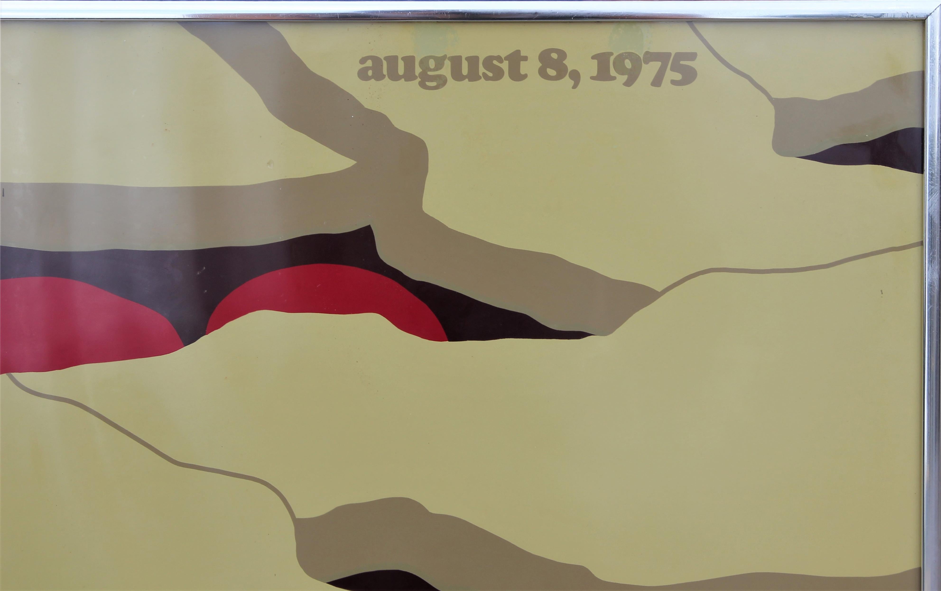Herman Miller Summer Picnic August 8, 1975 - Cherry Pie Screen Print  - Gray Abstract Print by Stephen Frykholm