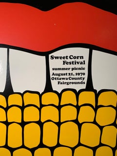 Stephen Frykholm Herman Miller Summer Picnic Corn on Cob Poster Pop Art