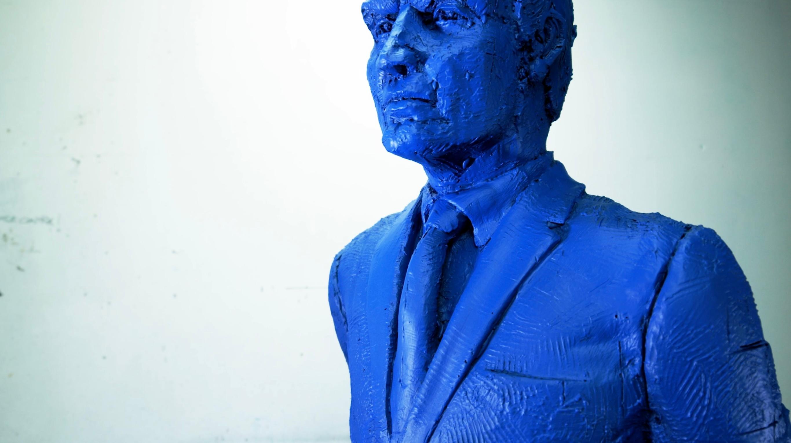 Body Corporate Blue, Contemporary Bronze Sculpture 1