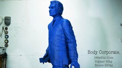 Body Corporate Blue, Contemporary Bronze Sculpture