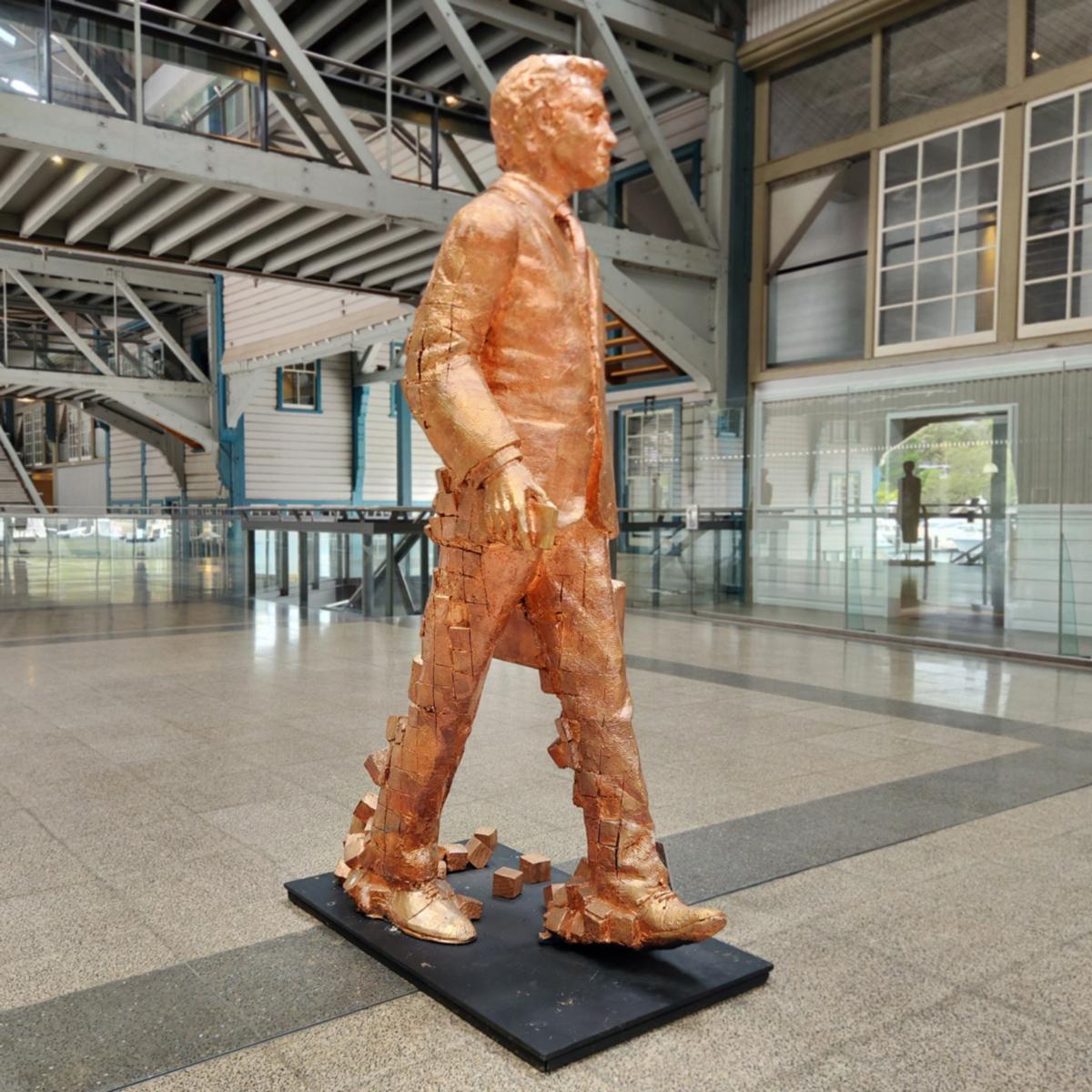Body Corporate Gold, Contemporary Bronze Sculpture For Sale 2