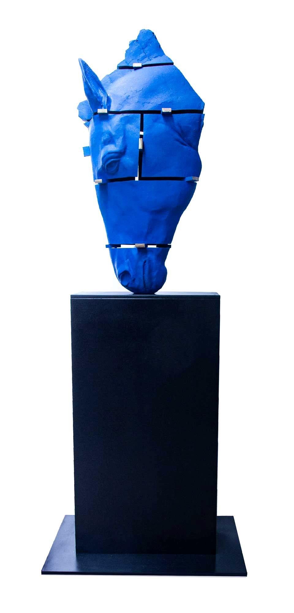 Stephen Glassborow Figurative Sculpture - Head Space,  Contemporary Bronze Sculpture