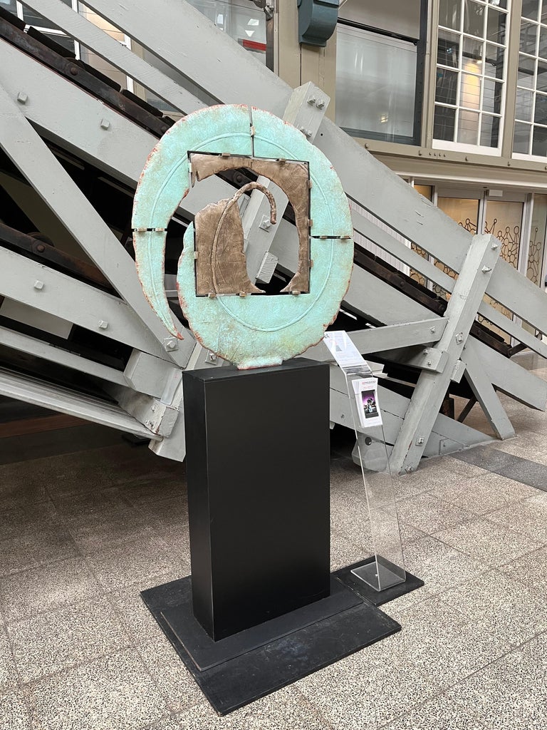 Stephen Glassborow Infinity Leaf, Contemporary Bronze Sculpture For