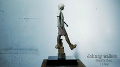 Johnny Walker, Contemporary Bronze Sculpture on Granite base