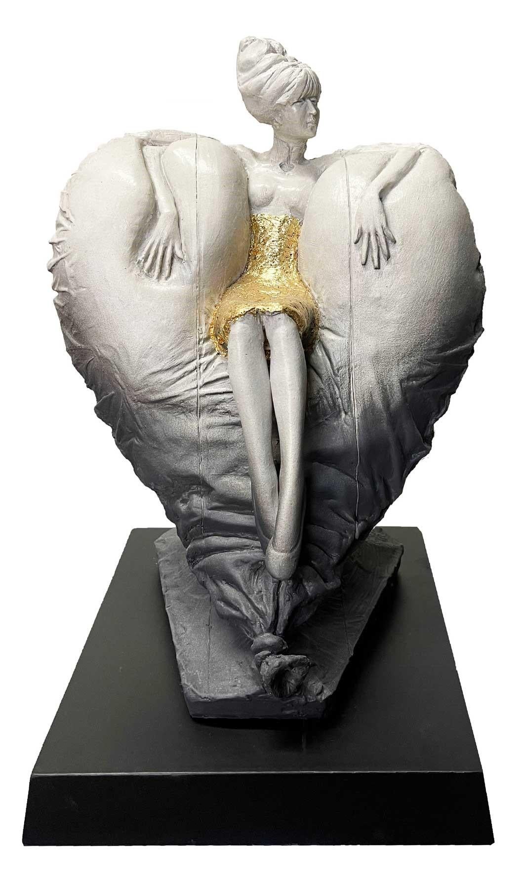 Stephen Glassborow Figurative Sculpture - Soft Heart, Ceramic Earthenware