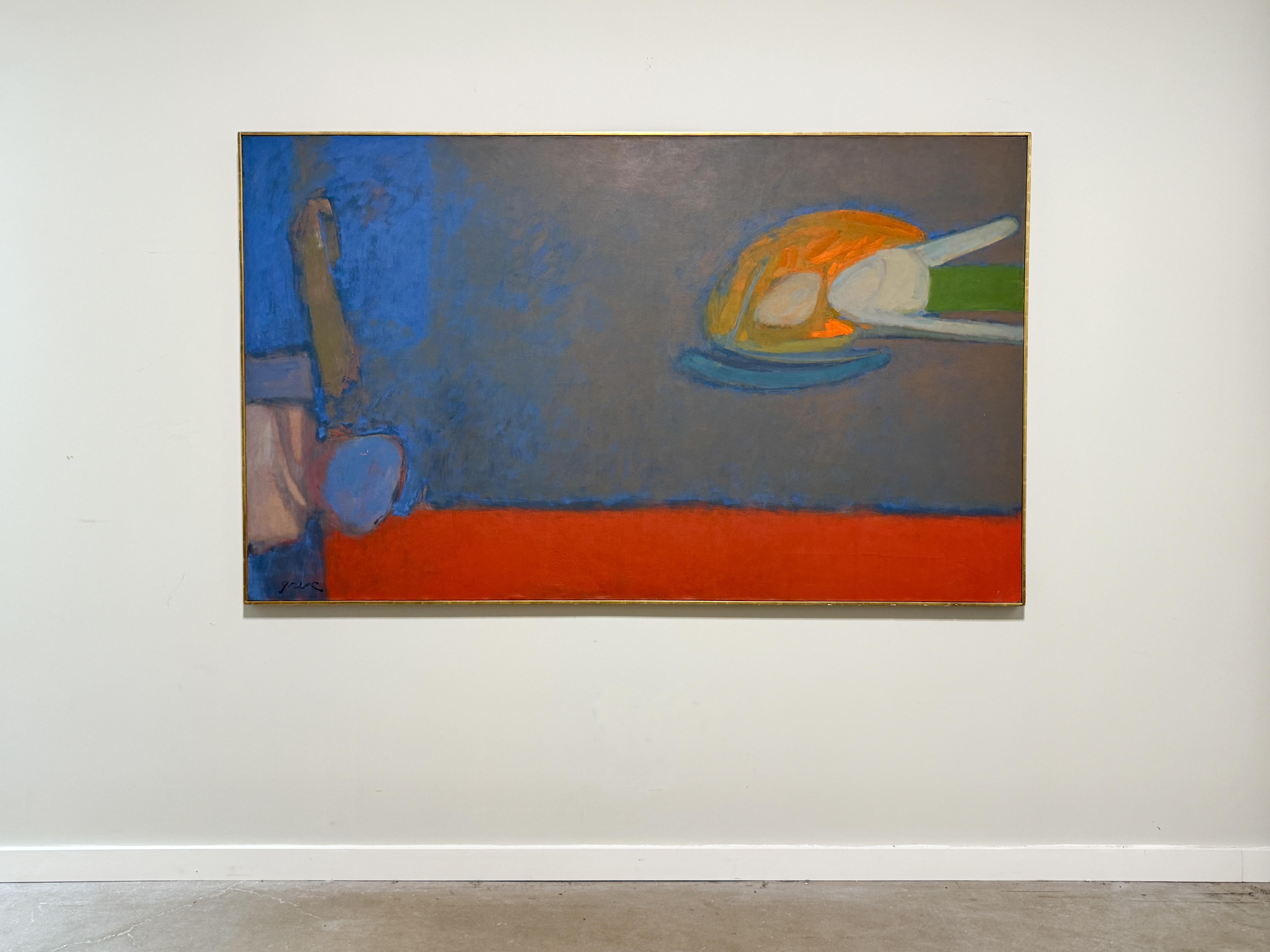 Stephen Greene (Amerikaner, 1918-1999) begann seine Karriere als figurativer Maler, vollzog aber in den späten 1950er Jahren den radikalen Übergang zur ungegenständlichen Kunst. Er mochte keine Labels und weigerte sich, sich selbst als abstrakten