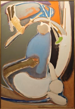 "The Battle" Stephen Greene, amerikanischer abstrakter Künstler, Mitte des Jahrhunderts