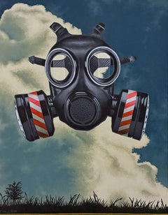 Acrylic figurative painting: "Something’s in the Air”