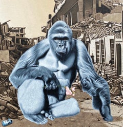 Acrylic on canvas painting: “So Evolution, How’s That Going For You”