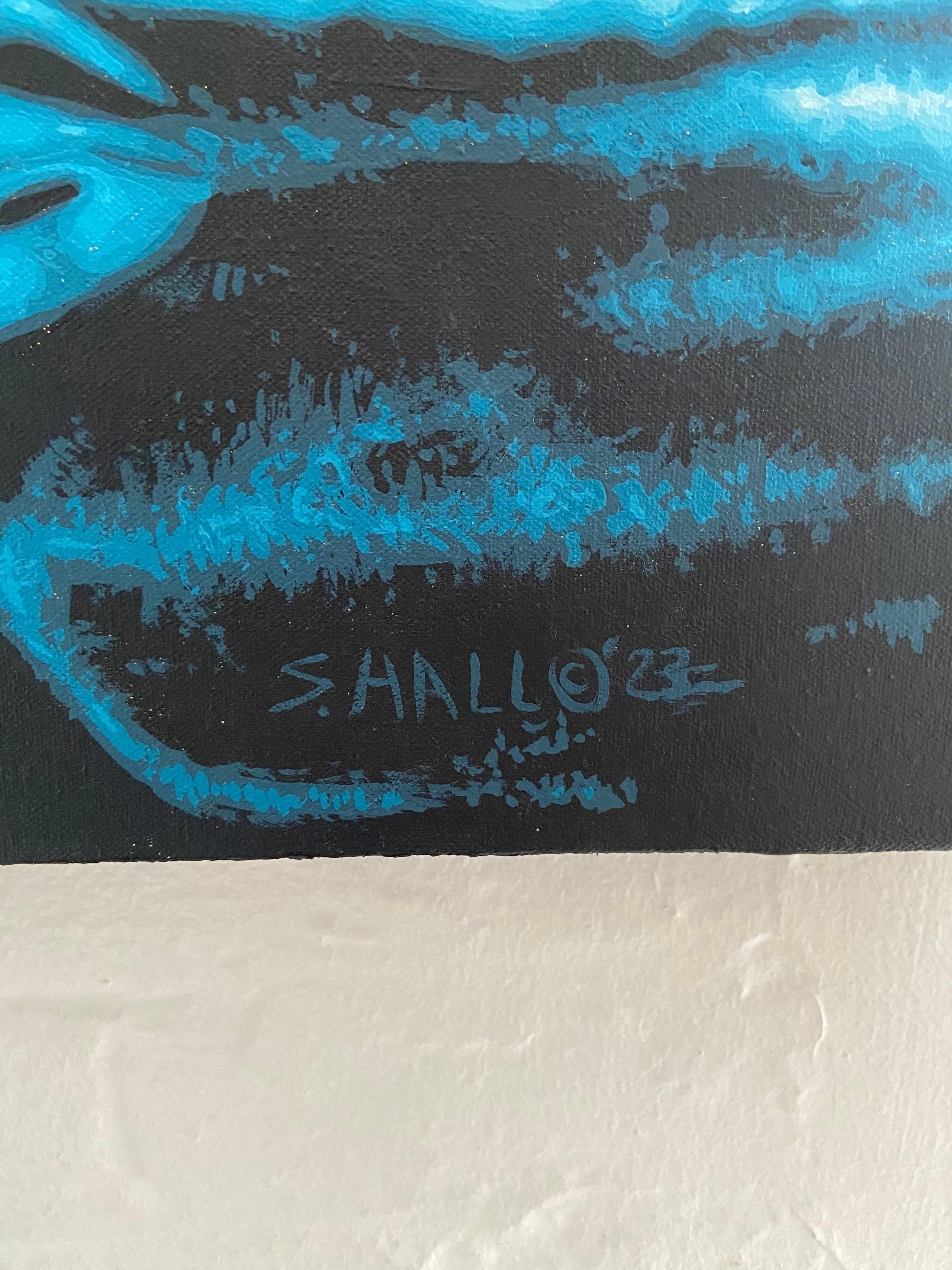 Firma del artista en el reverso del lienzo.

Tras las devastadoras tormentas que asolan el mundo, se utiliza un frailecillo como emisario de la naturaleza que contraataca a la negligencia de la humanidad en el cuidado del planeta.

Nacido en