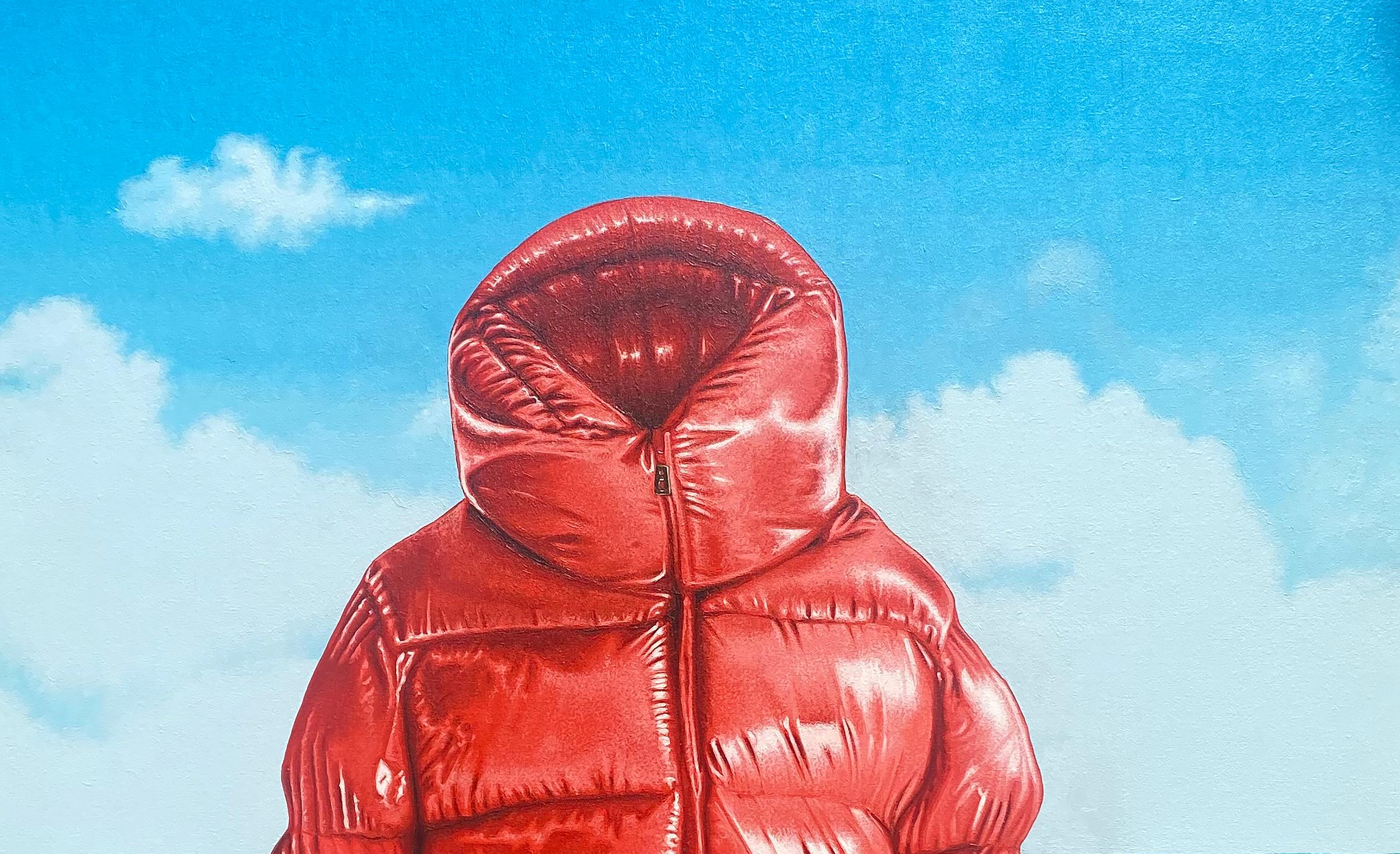 Red Relic - Contemporary Painting by Stephen Hall