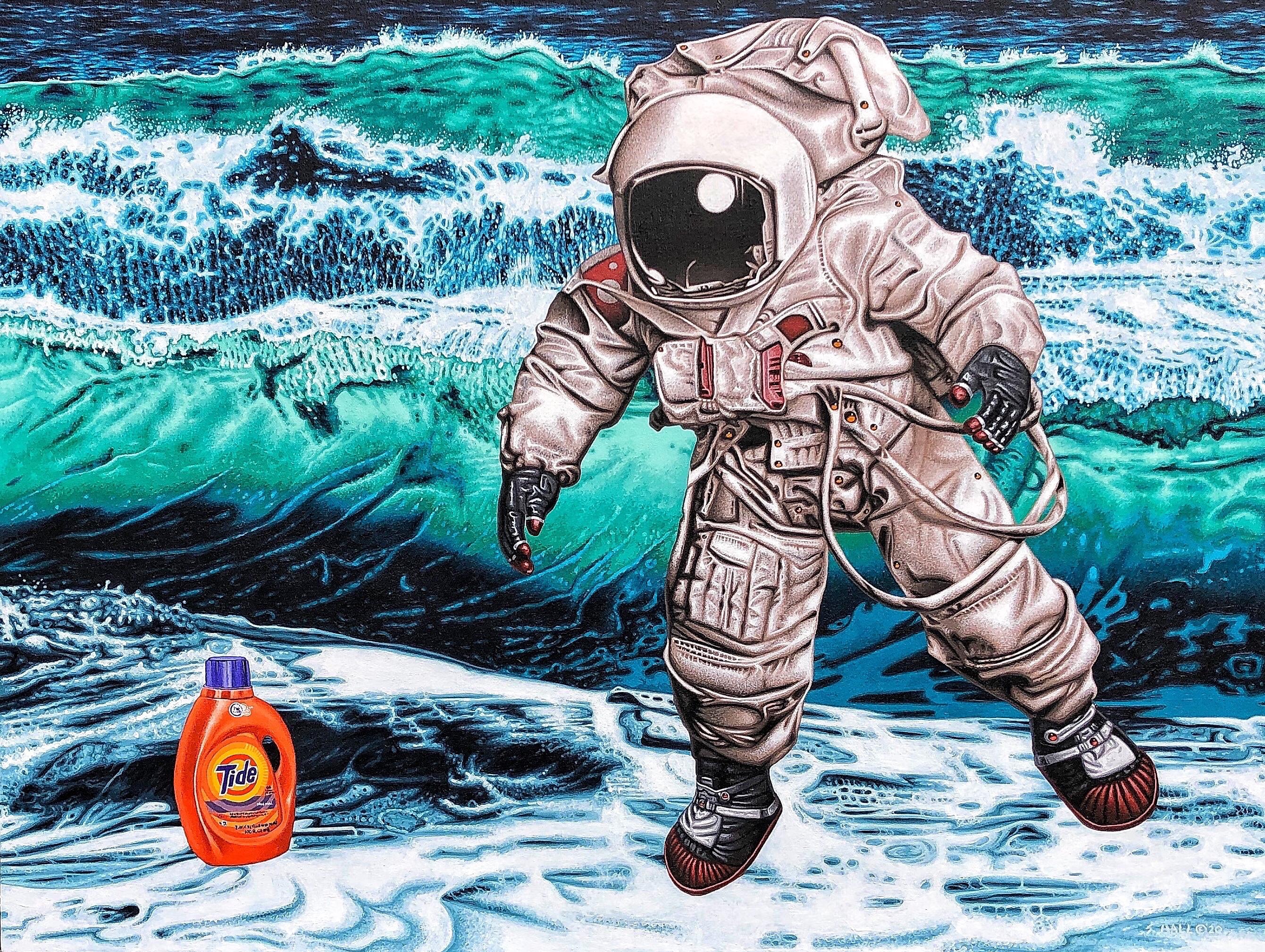 Stephen Hall Portrait Painting - The Search for Intelligent Life on Earth
