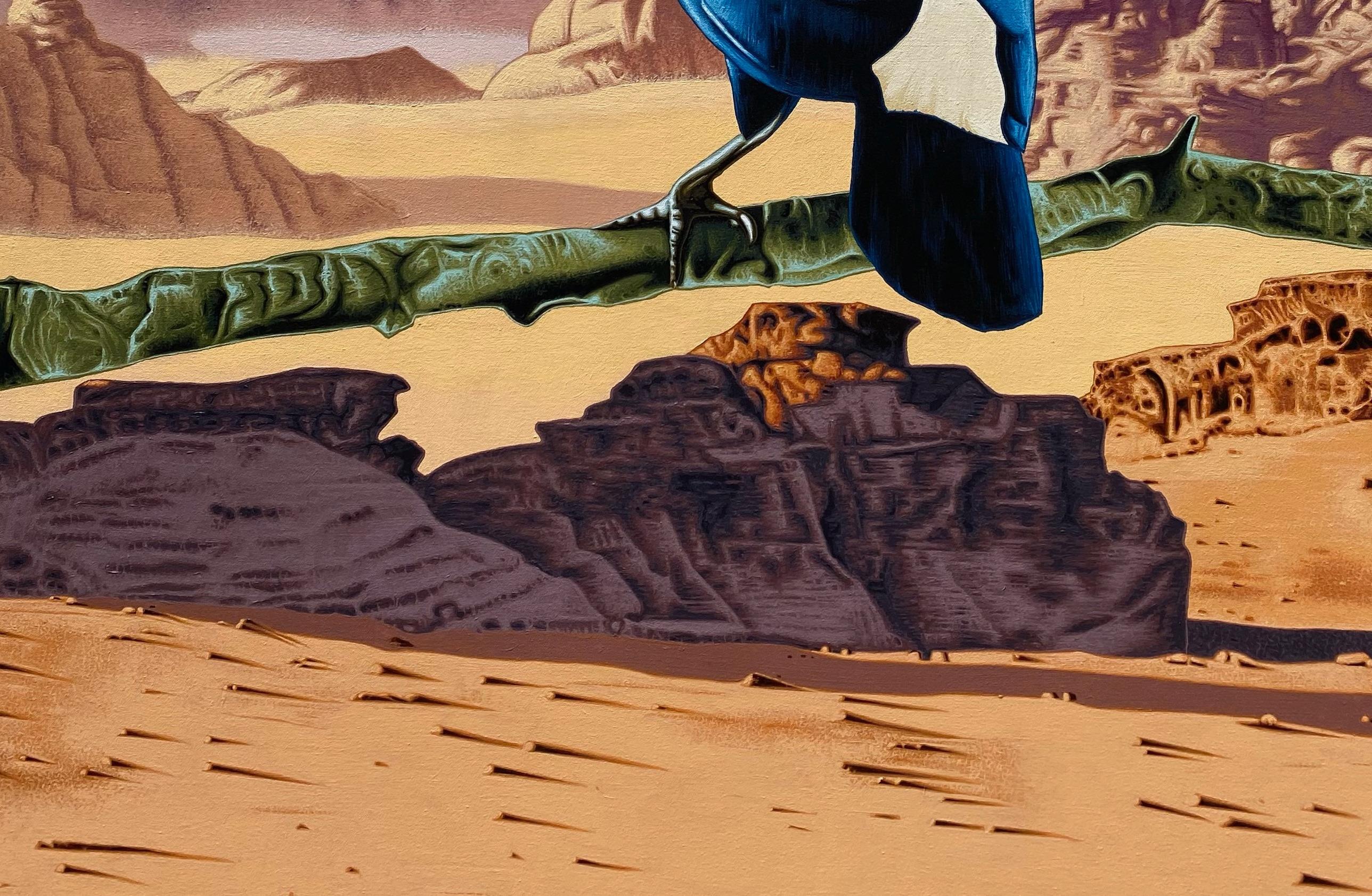 Toucan in der Wüste: No Mirage  (Zeitgenössisch), Painting, von Stephen Hall