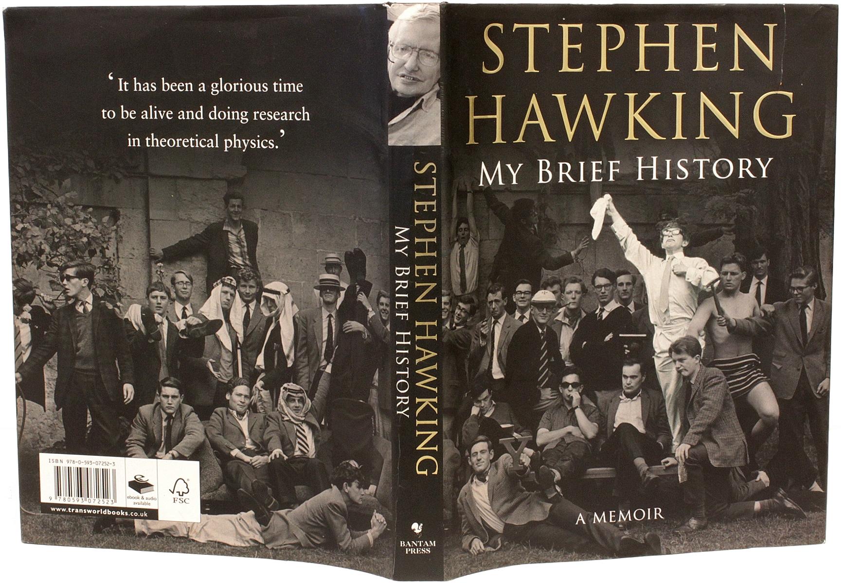 stephen hawking signed book