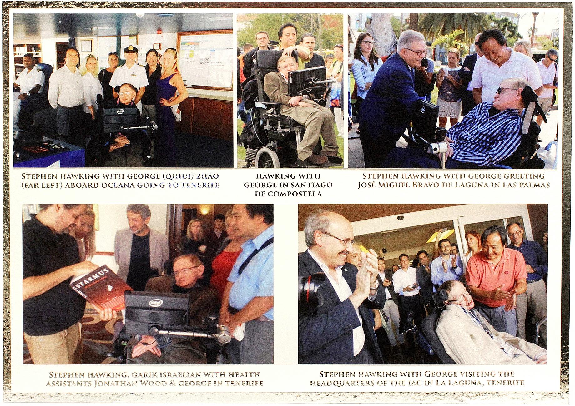 Stephens HAWKING. Starmus. 50 Years of Man in Space - HAWKING THUMB PRINT SIGNED ! en vente 4