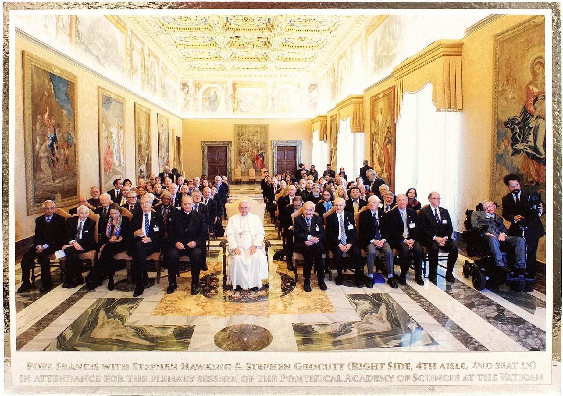 Stephens HAWKING. Starmus. 50 Years of Man in Space - HAWKING THUMB PRINT SIGNED ! en vente 5