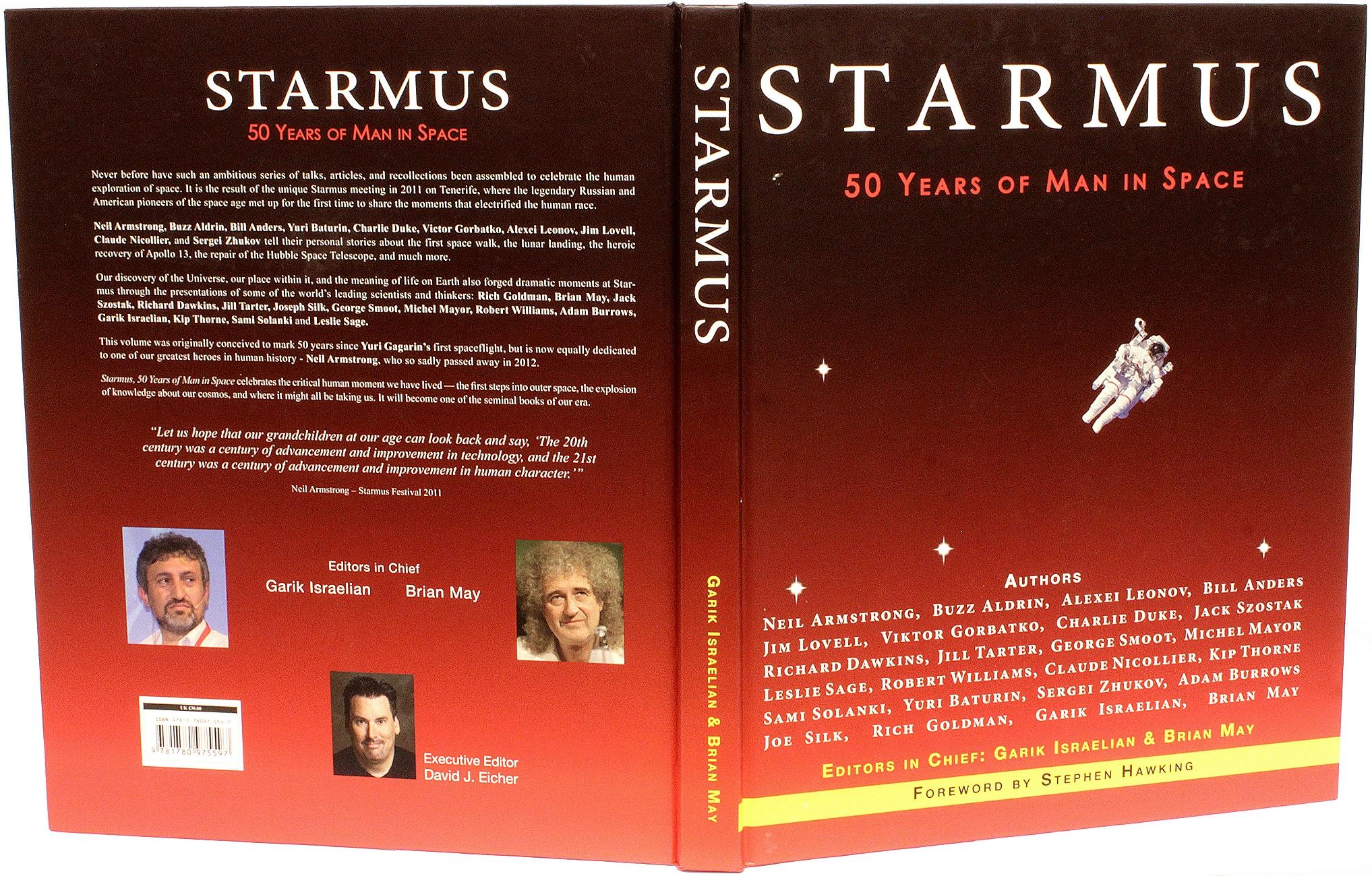 Britannique Stephens HAWKING. Starmus. 50 Years of Man in Space - HAWKING THUMB PRINT SIGNED ! en vente
