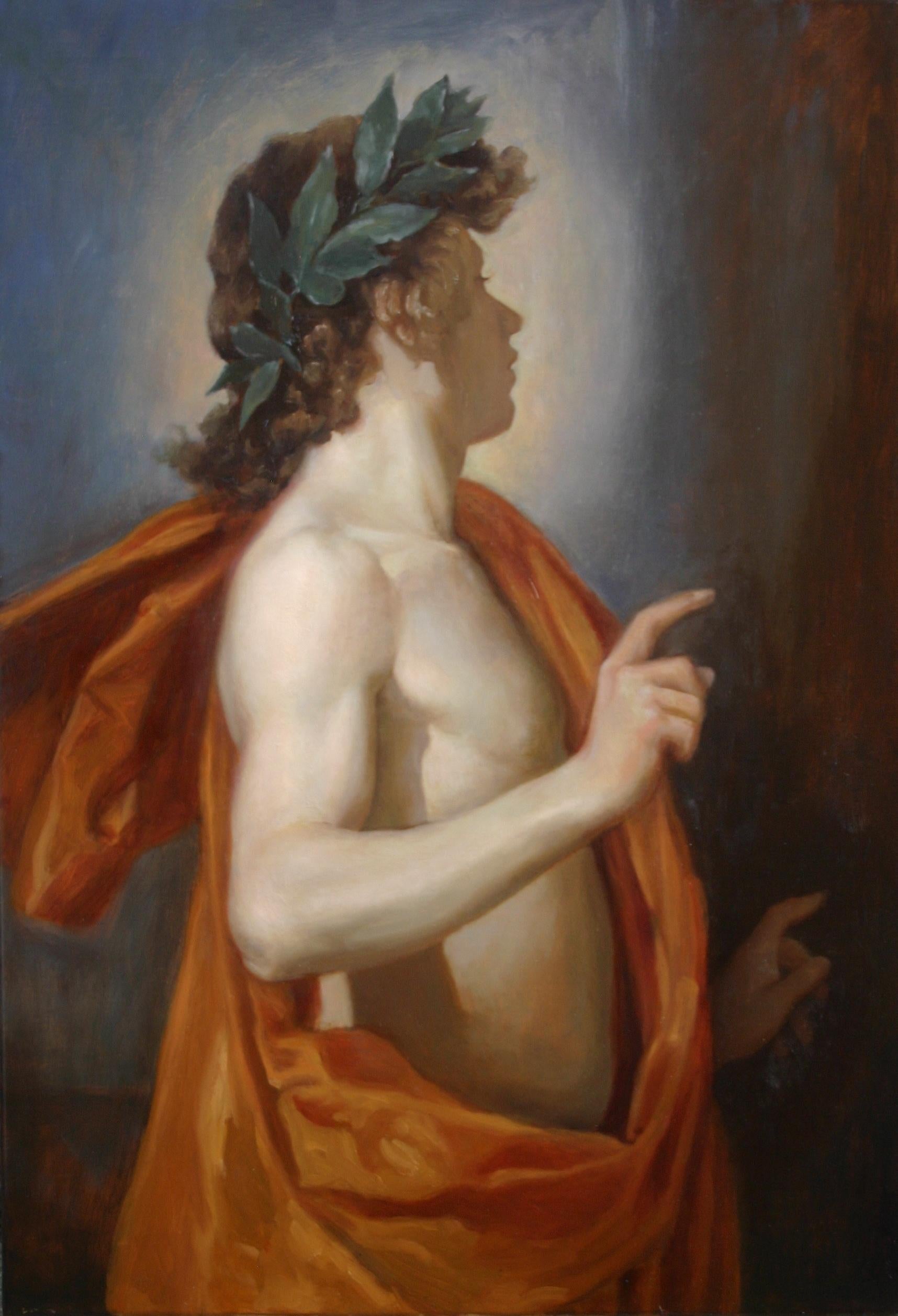 Abstract Painting di Stephen Haws - Apollo, La fucina di Vulcano, Pittura, Olio su tela, Altro