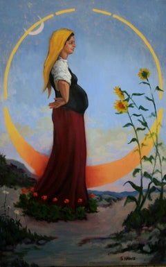 La Luna, peinture, huile sur toile