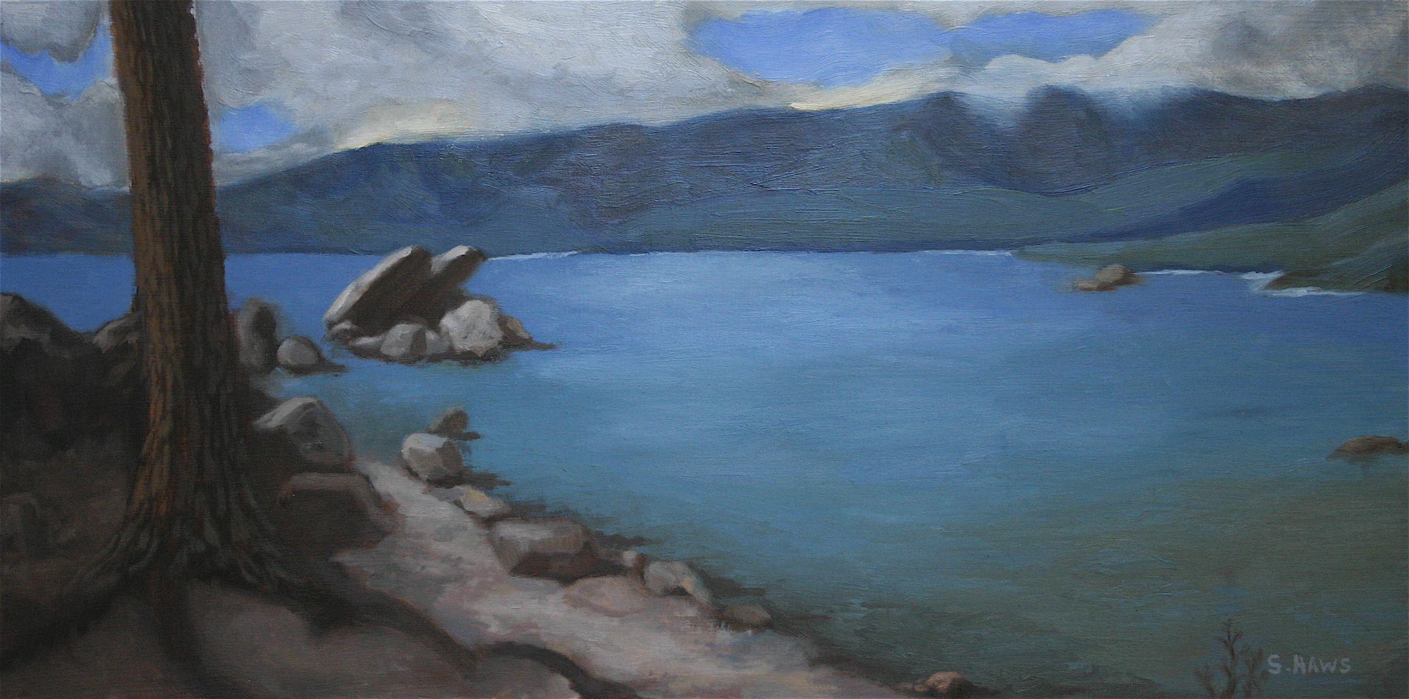"Lake Tahoe" is a beautiful place to visit. The blue water is unreal. Walking along the beach with loved ones is inspiring and uplifting. This was such an occasion. I love sharing nature with family. When I visit there I can feel a special of