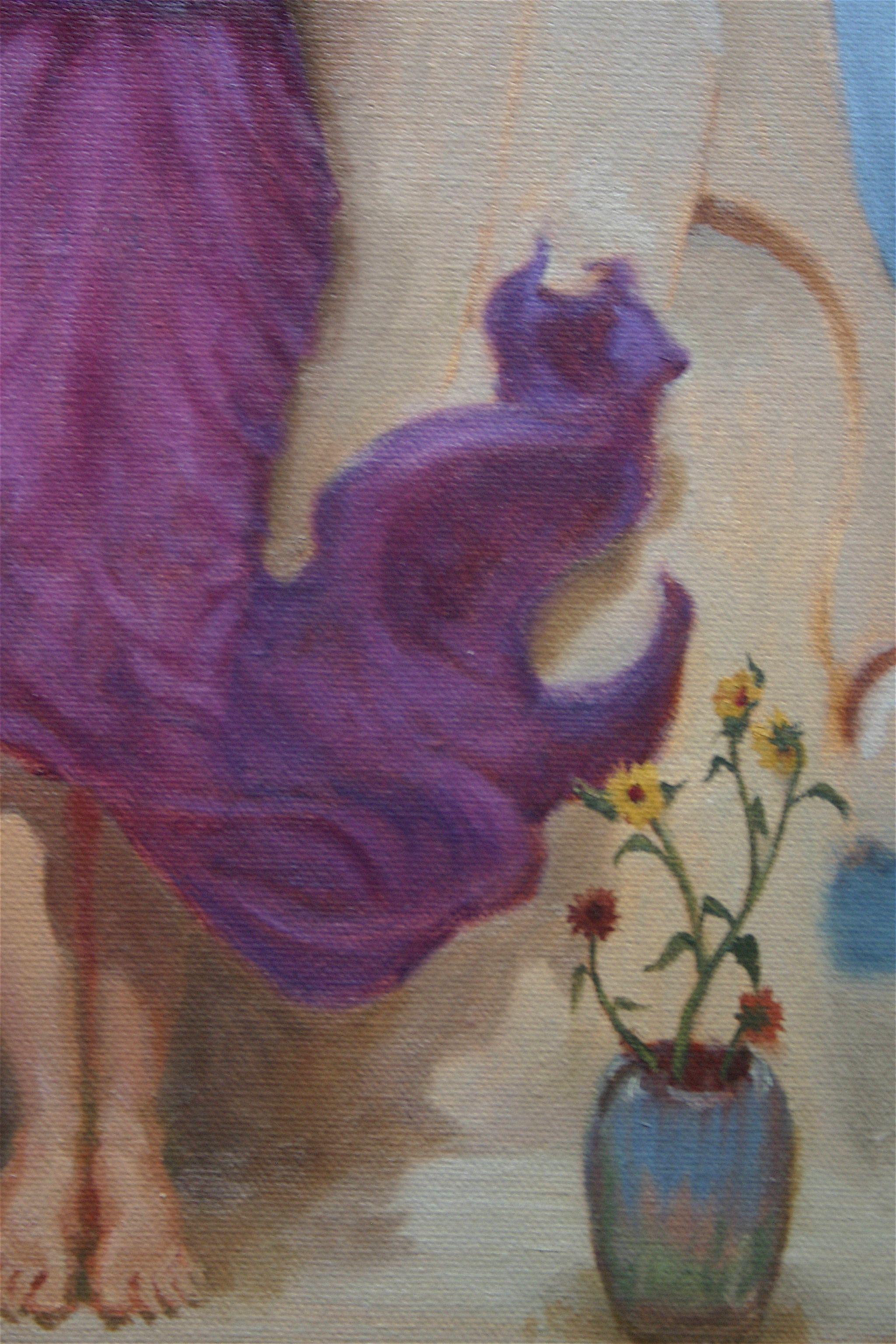 Lascia che la tua luce risplenda, Pittura, Olio su tela in vendita 1