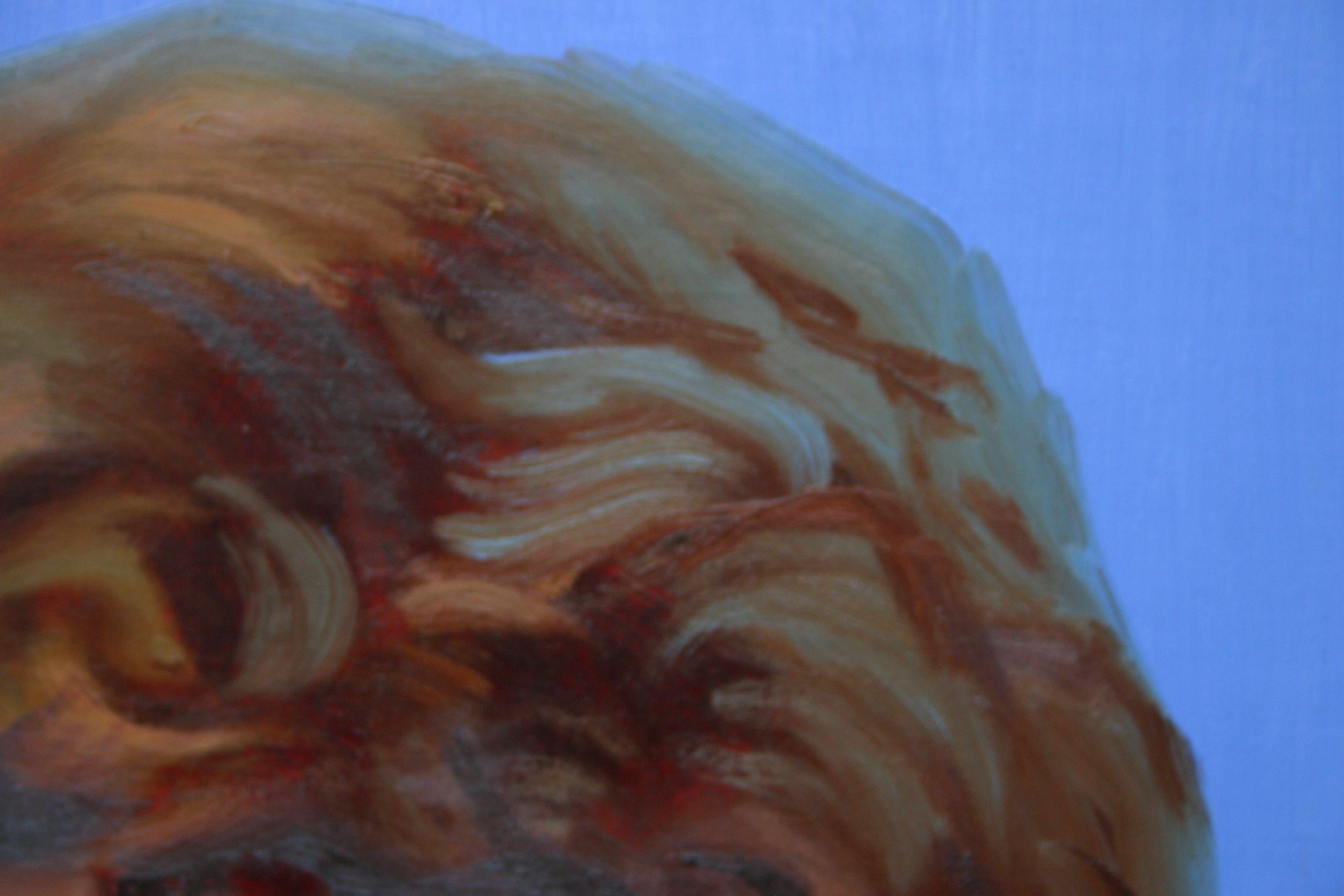 Rosa rossa, Pittura, Olio su tela in vendita 1