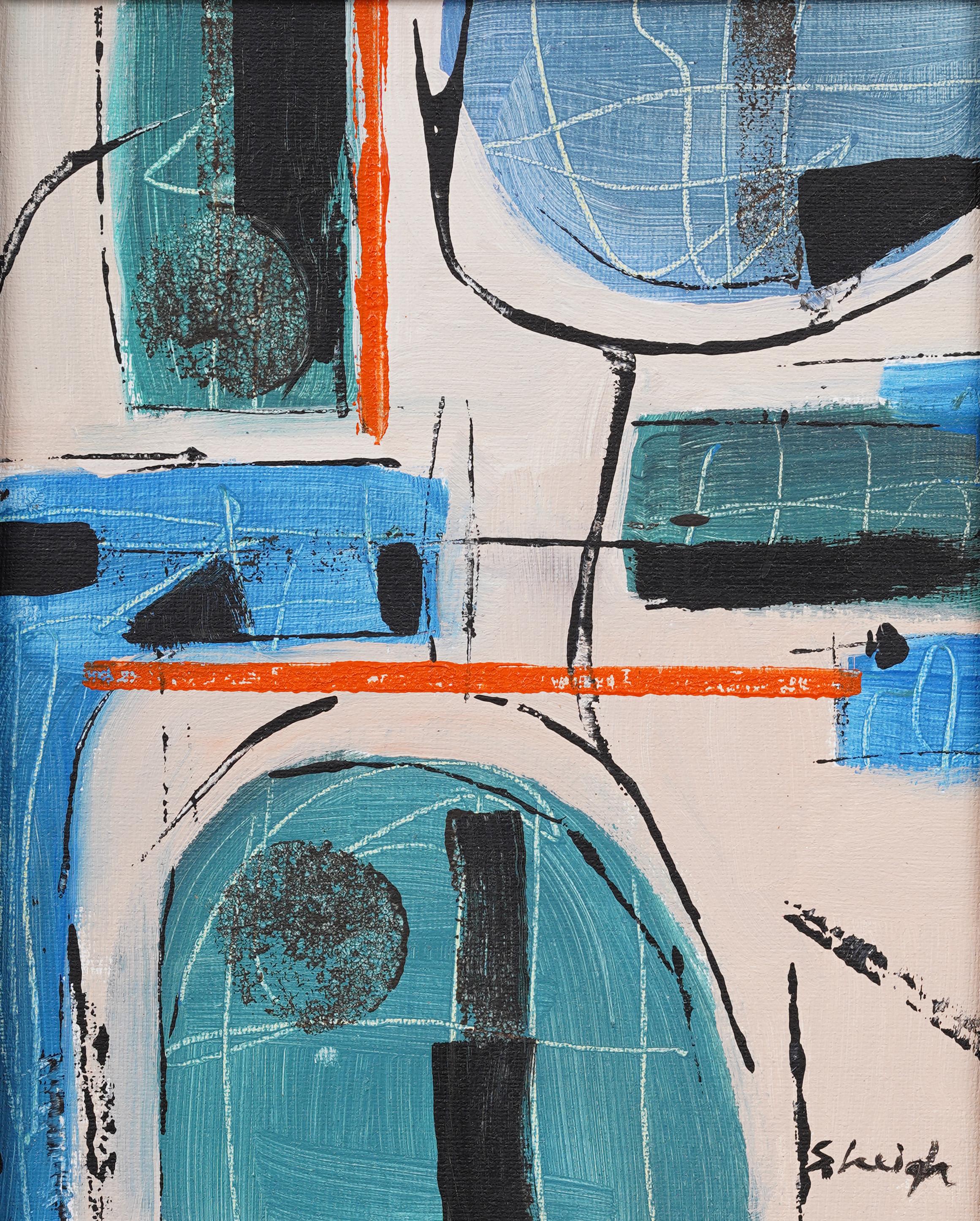 Importante opera di espressionismo astratto modernista contemporaneo con cornice  Pittura a olio - Painting Moderno di Stephen Heigh