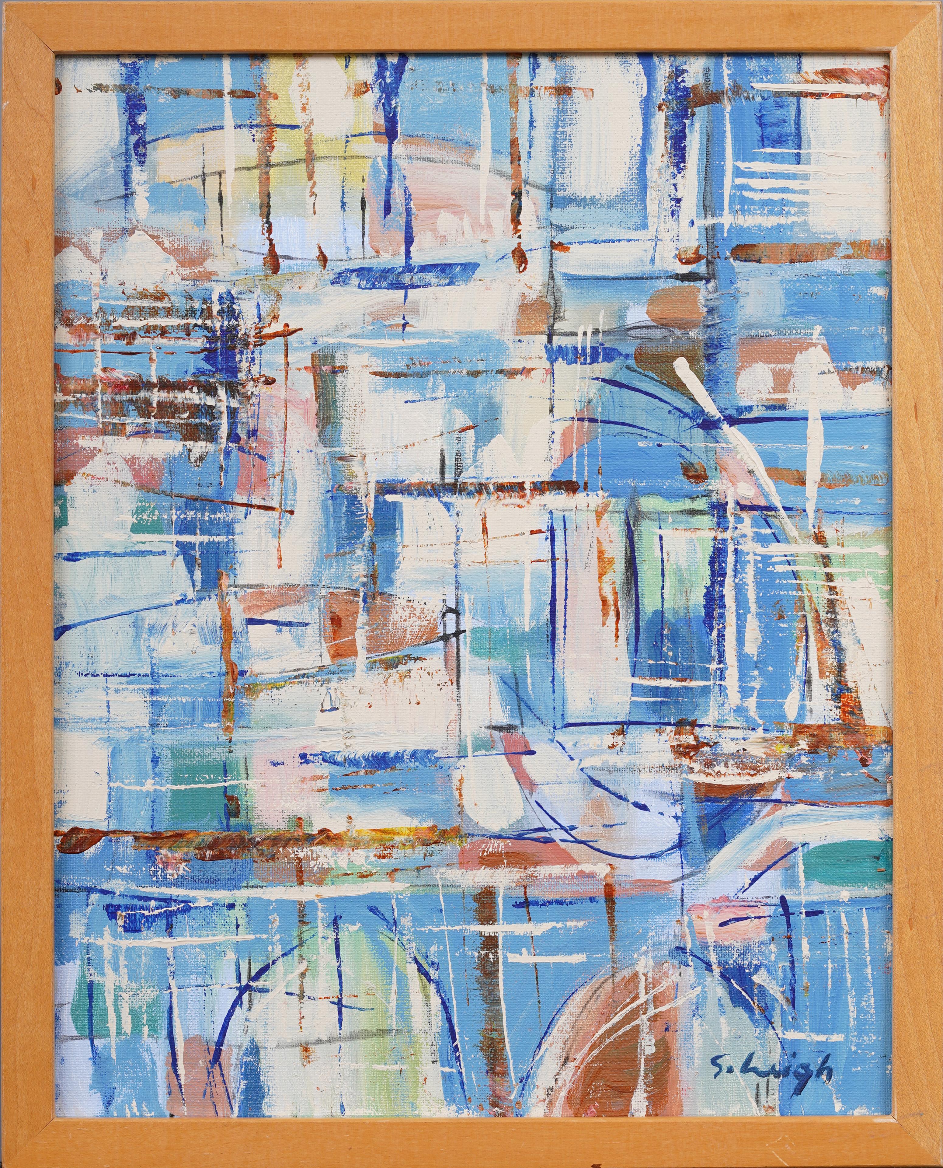 Importante modernista espressionista astratto contemporaneo  Paesaggio dipinto ad olio - Painting di Stephen Heigh