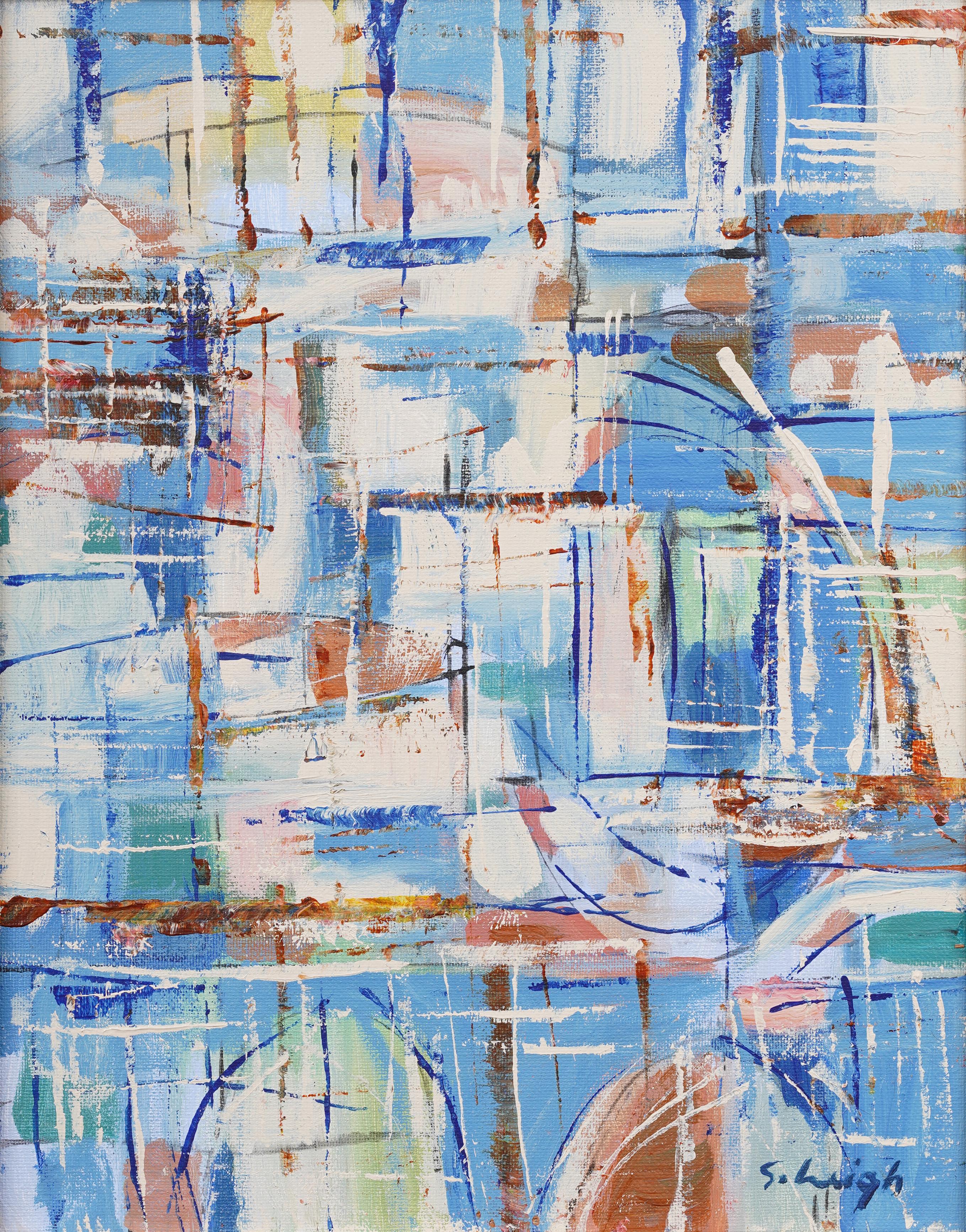 Importante modernista espressionista astratto contemporaneo  Paesaggio dipinto ad olio - Painting Moderno di Stephen Heigh